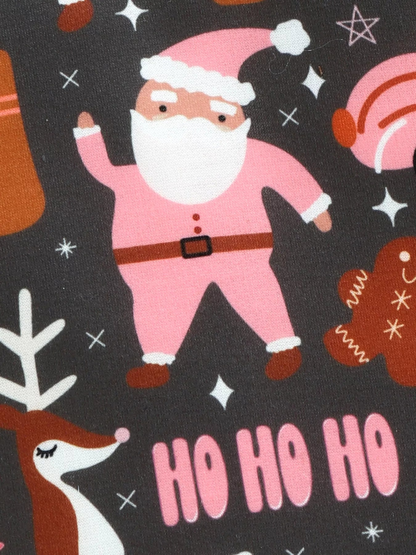 Children's Christmas Print Long Sleeve One - Piece Bodysuit - PBNJ FASHIONS