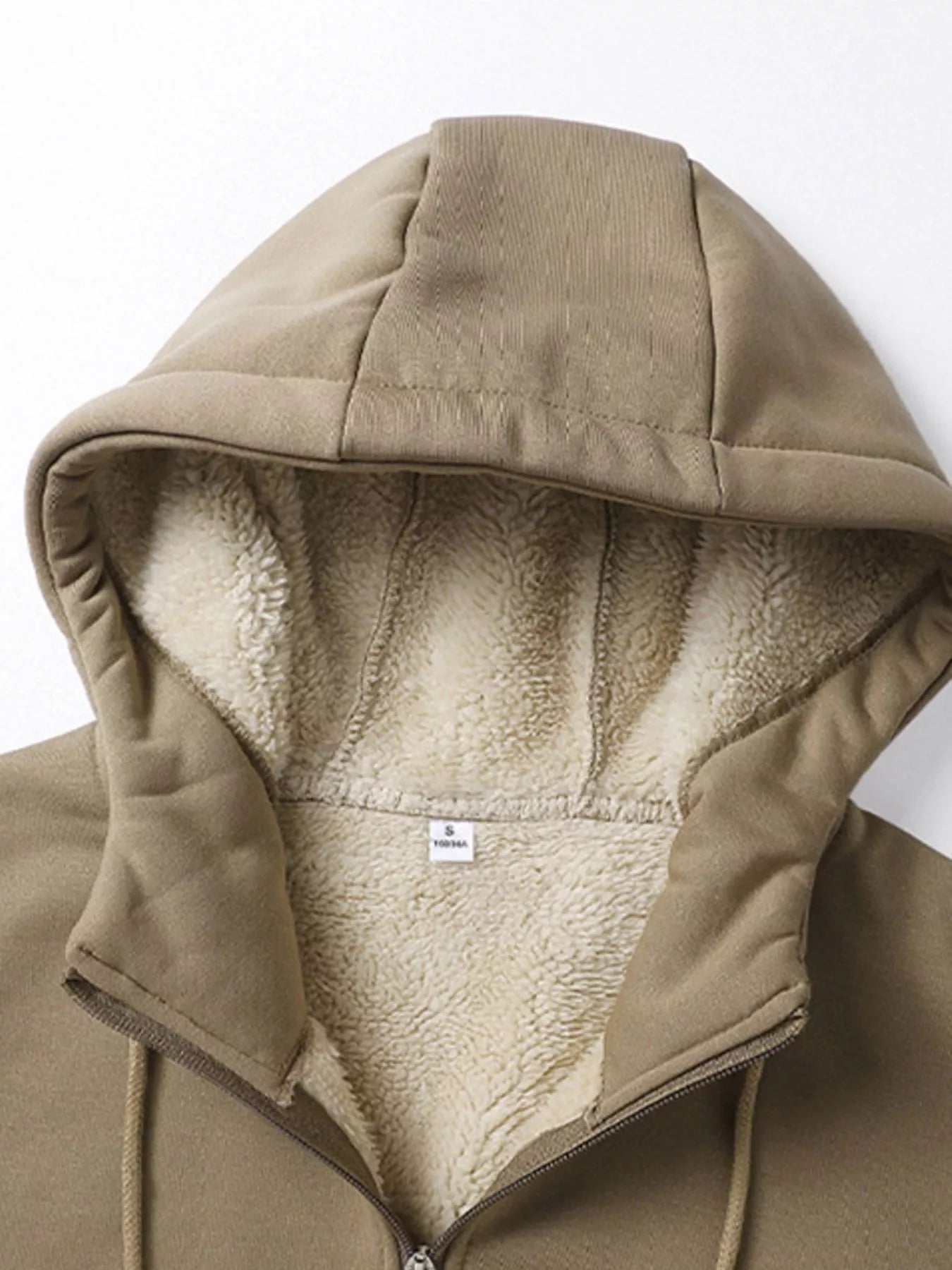 Men's Full Size Warm Fleece Lined Zip - Up Hoodie Plus Size - PBNJ FASHIONS