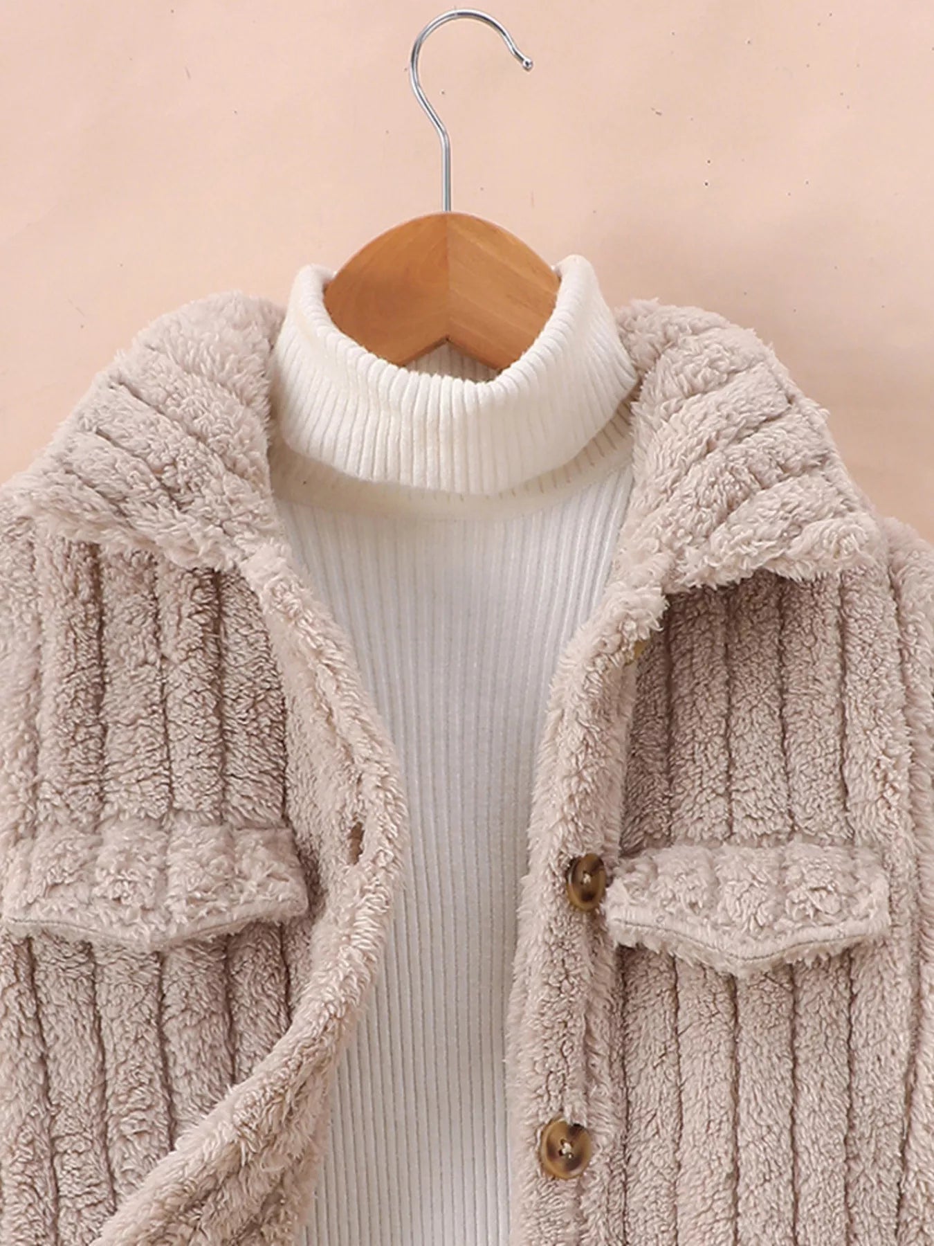 Children's Cozy Fleece Button - Down Jacket - PBNJ FASHIONS