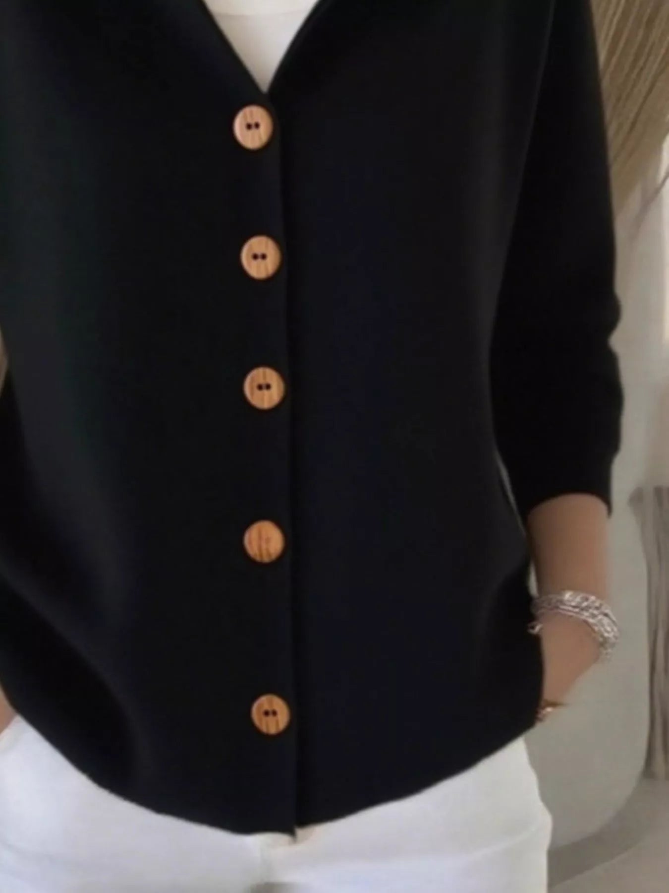 Full Size Hooded Button - Down Knit Cardigan Plus Size - PBNJ FASHIONS