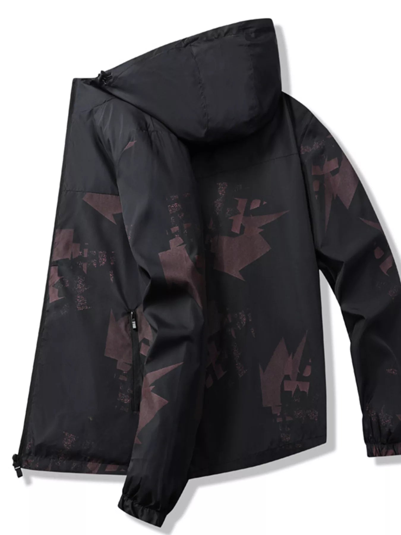 Men's Plus Size Lightweight Hooded Windbreaker Jacket - PBNJ FASHIONS