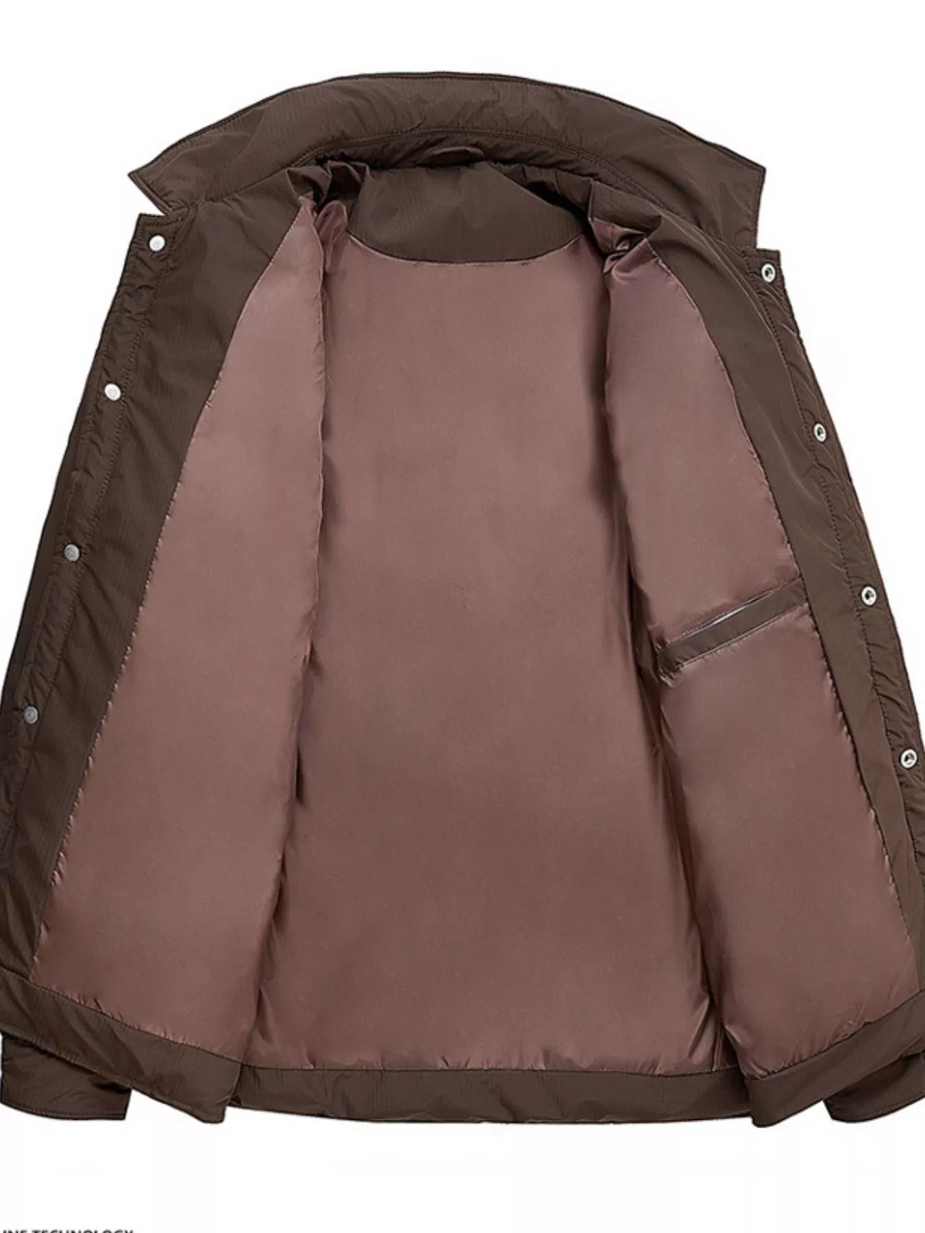 Men's Plus Size Snap Down Puffer Jacket - PBNJ FASHIONS