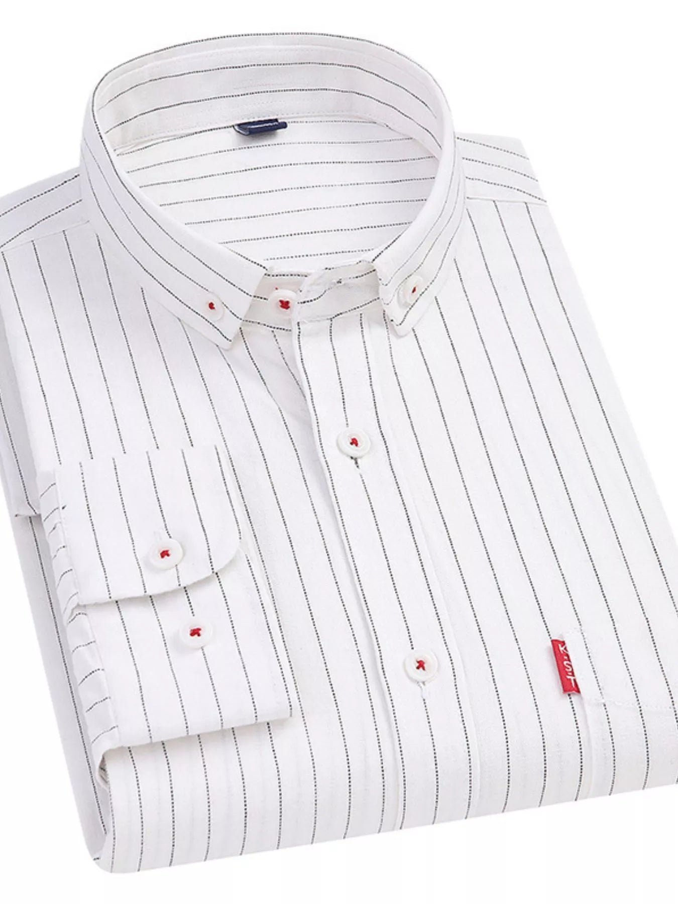 Men's Full Size Striped Long Sleeve Casual Shirt Plus Size - PBNJ FASHIONS