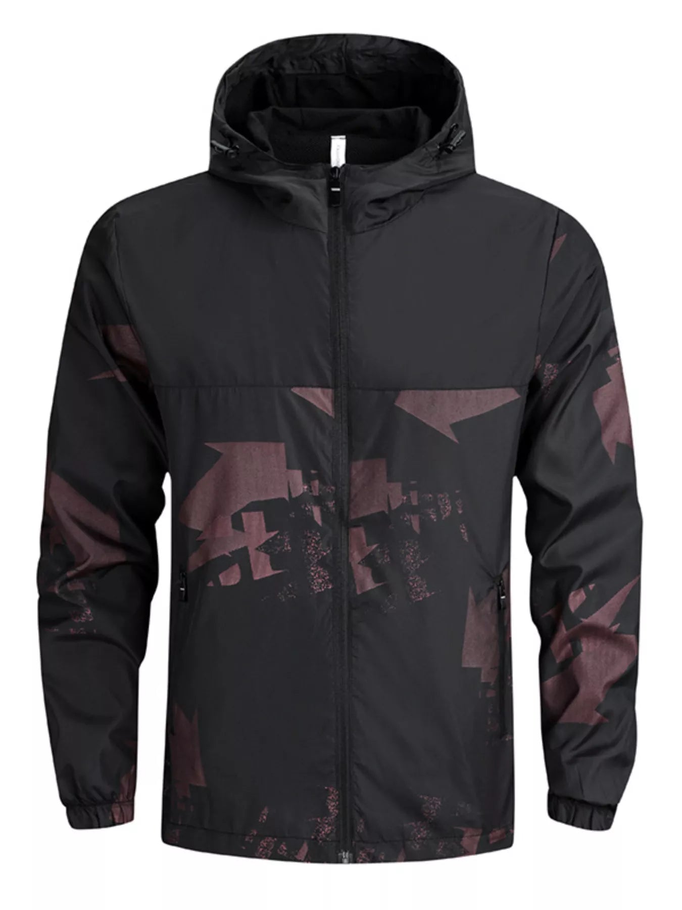 Men's Plus Size Lightweight Hooded Windbreaker Jacket - PBNJ FASHIONS