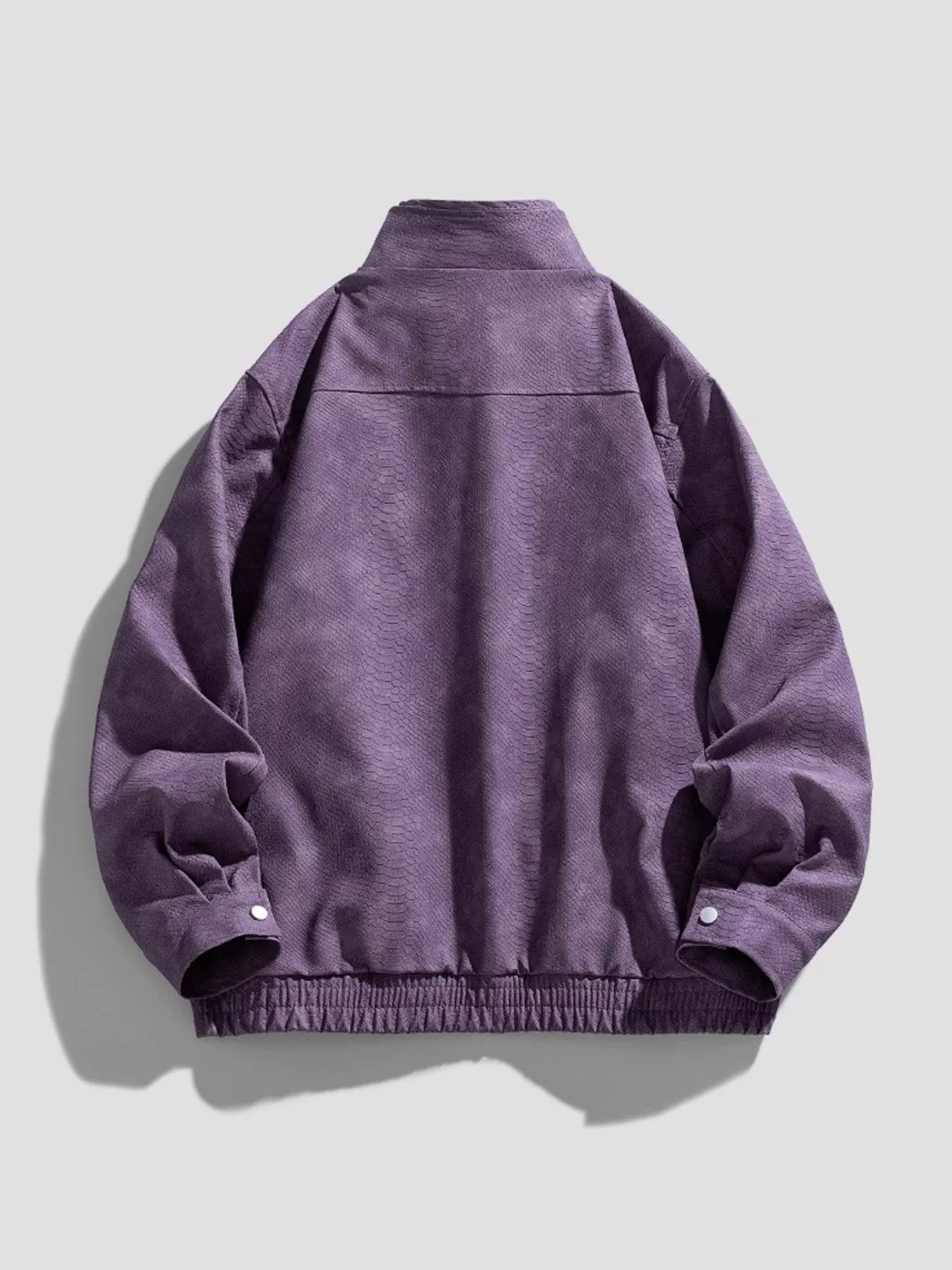 Me's Plus Size Zip Up Casual Jacket - PBNJ FASHIONS