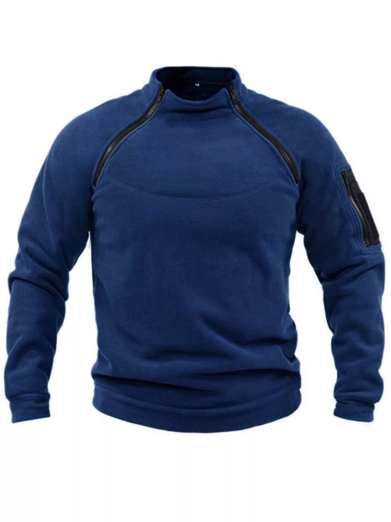 Men's Full Size Long Sleeve Fleece Sweatshirt Plus Size - PBNJ FASHIONS