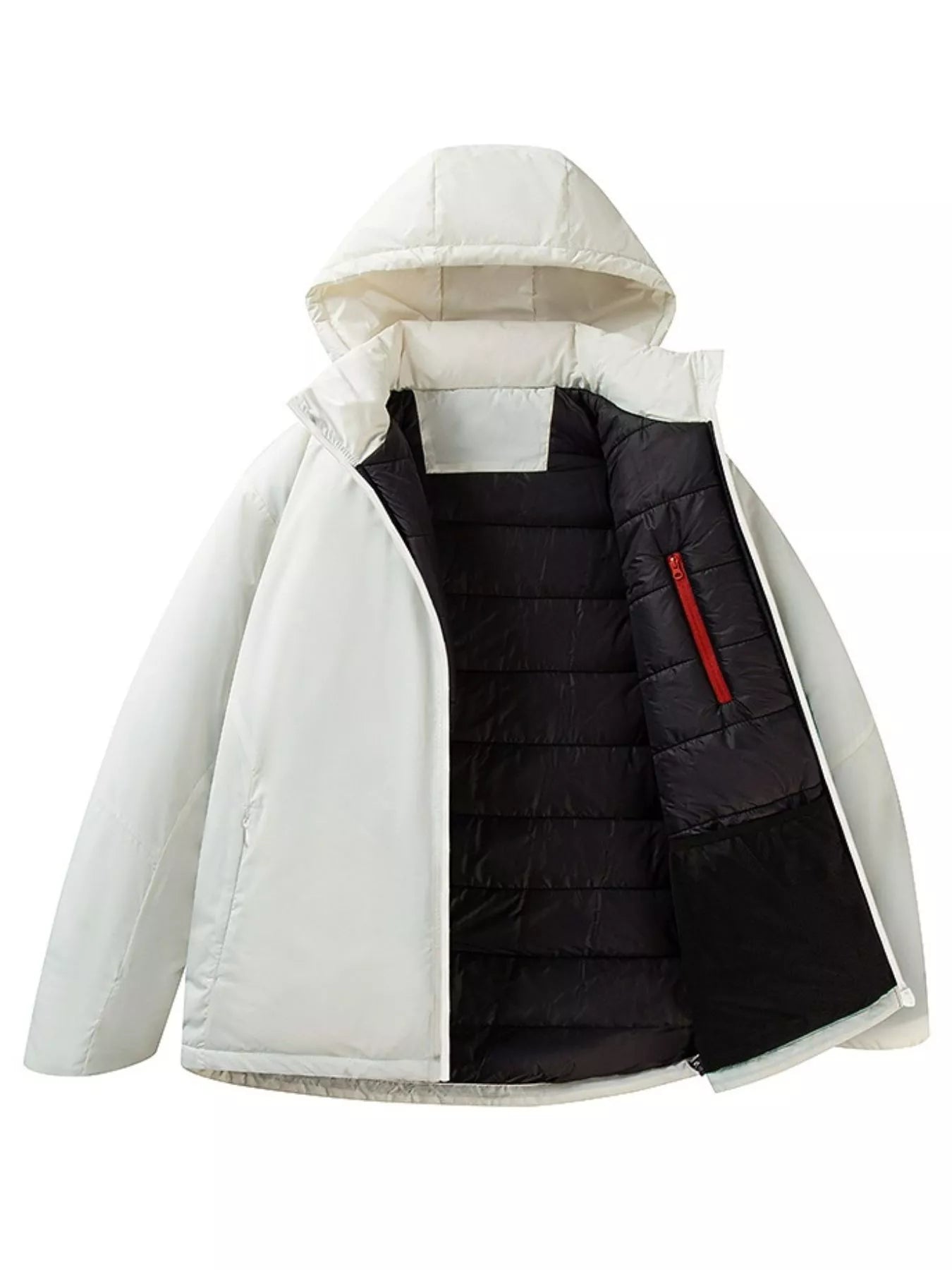 Men's Plus Size Zip Up Hooded Puffer Jacket - PBNJ FASHIONS