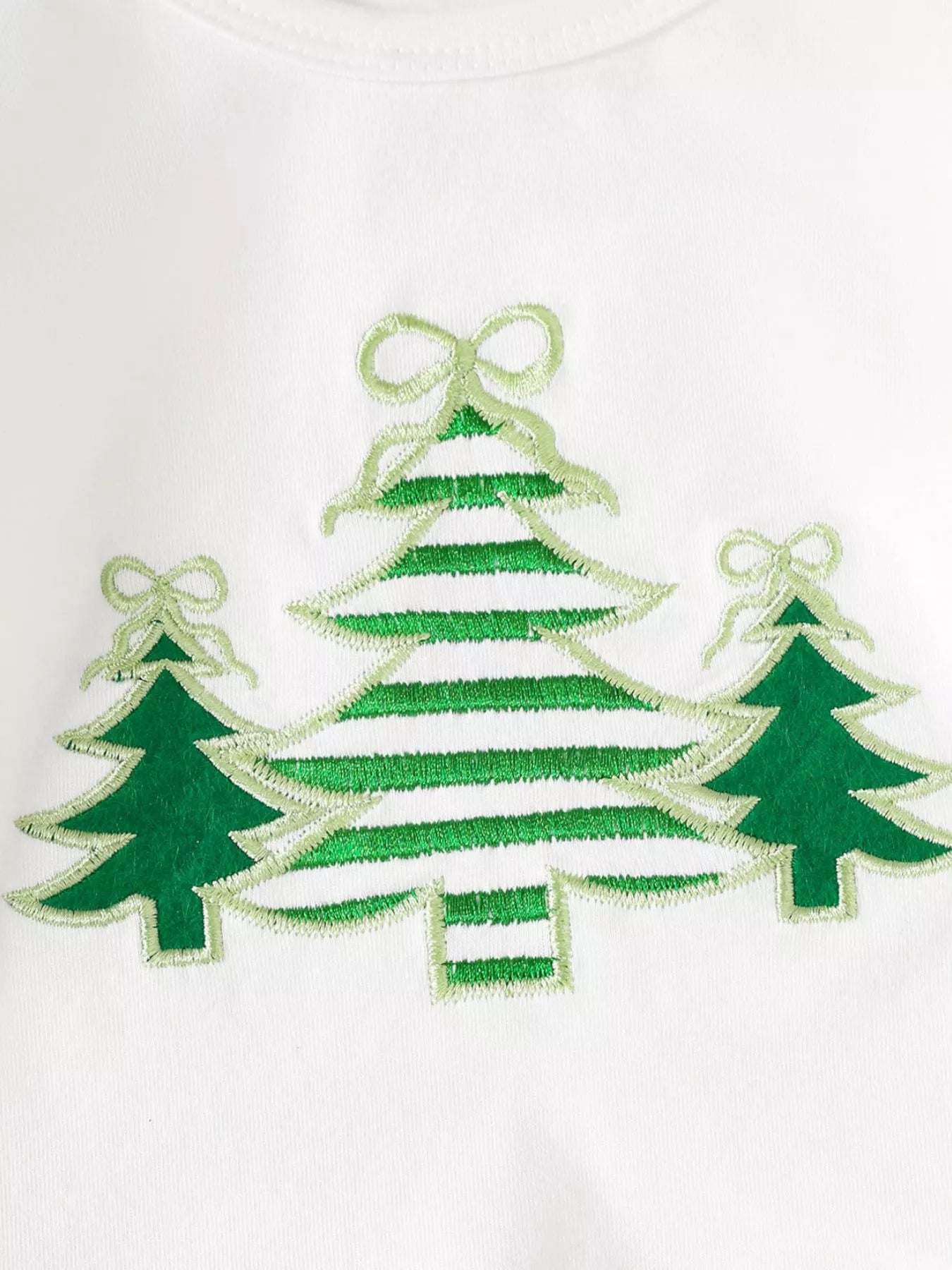 Children's Christmas Ruffle Trim Top and Pants Set - PBNJ FASHIONS