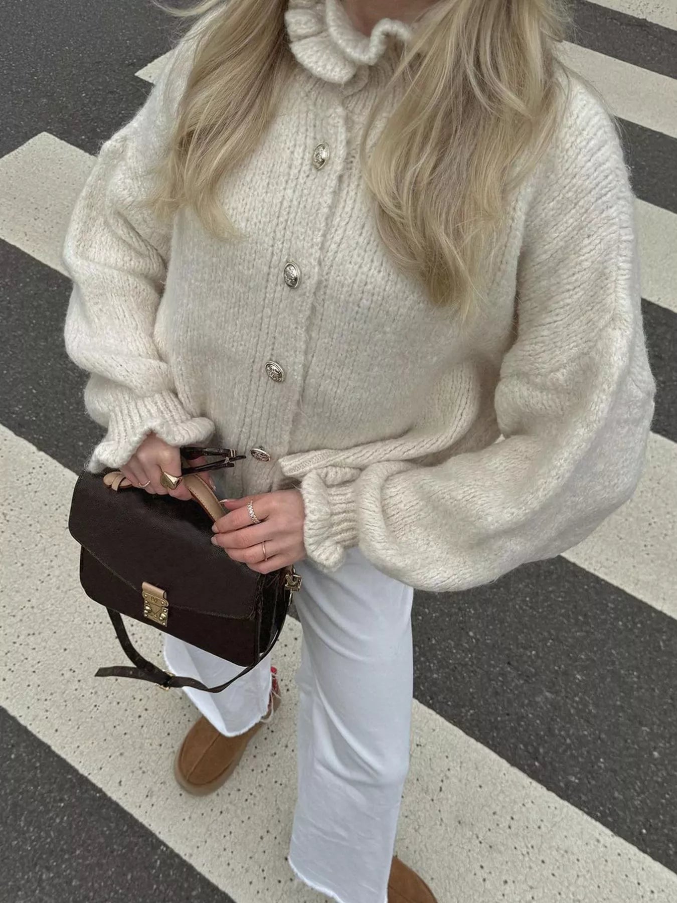 Button - Down Long Sleeve Cardigan - PBNJ FASHIONS