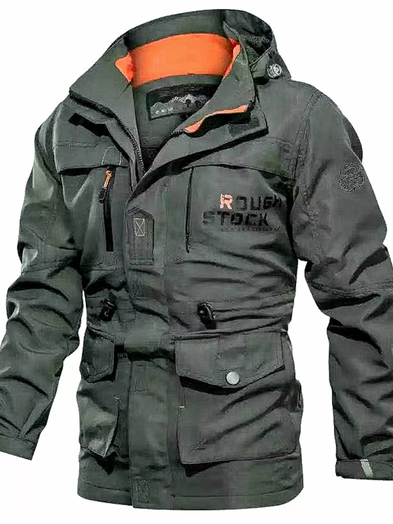 Men's Plus Size Zip Up Hooded Jacket - PBNJ FASHIONS