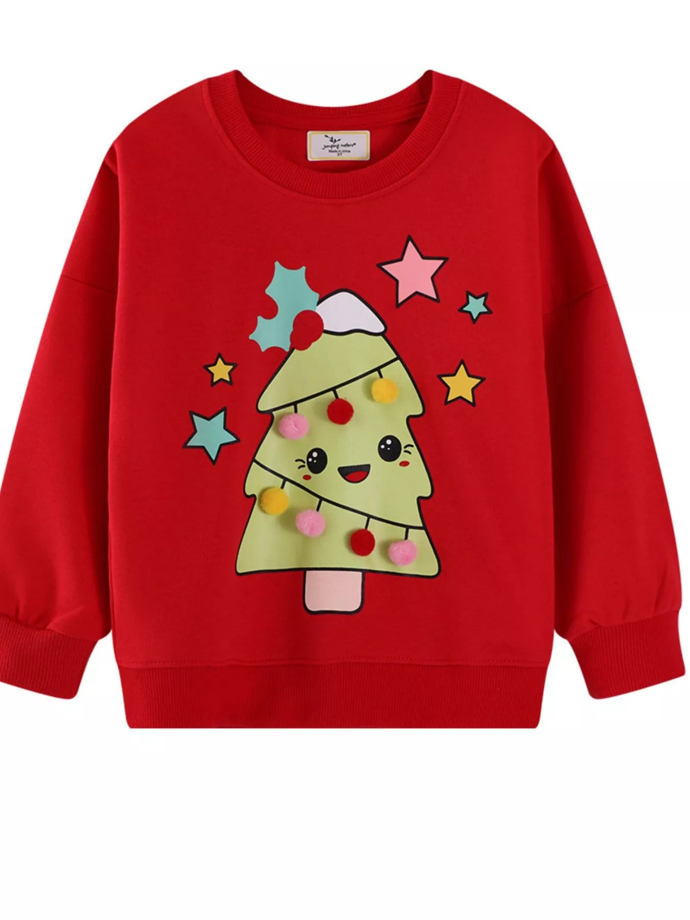 Children's Christmas Tree Graphic Sweatshirt - PBNJ FASHIONS