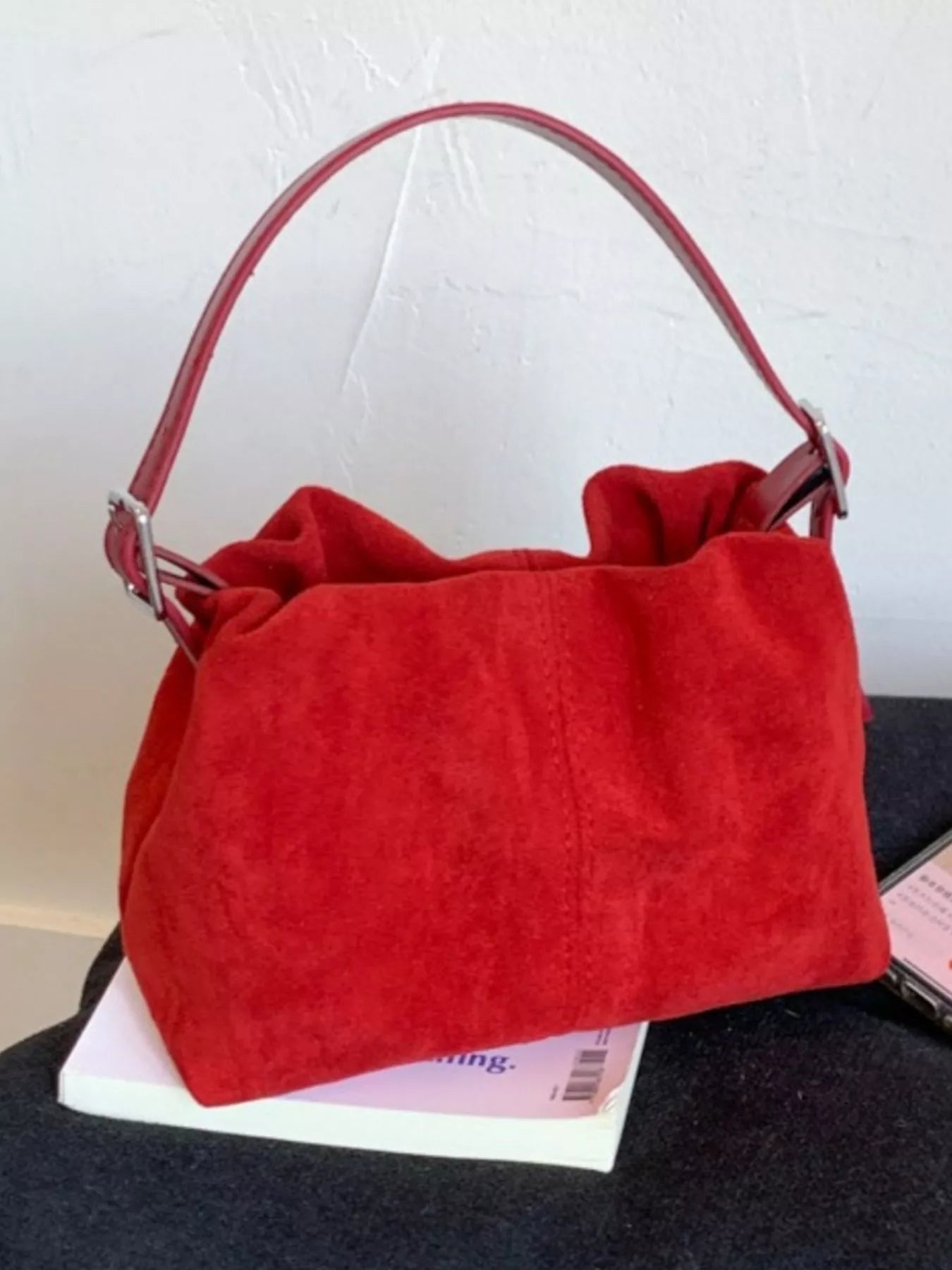 Suede Adjustable Strap Crossbody Bag - PBNJ FASHIONS