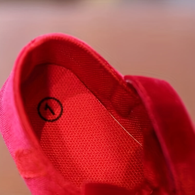 [Princess Mary Jane Flats] Princess Baby Girls Mary Jane Flats With Bowknot | First Walker Shoes Crib Shoes Wedding Party Christmas Dress Shoes