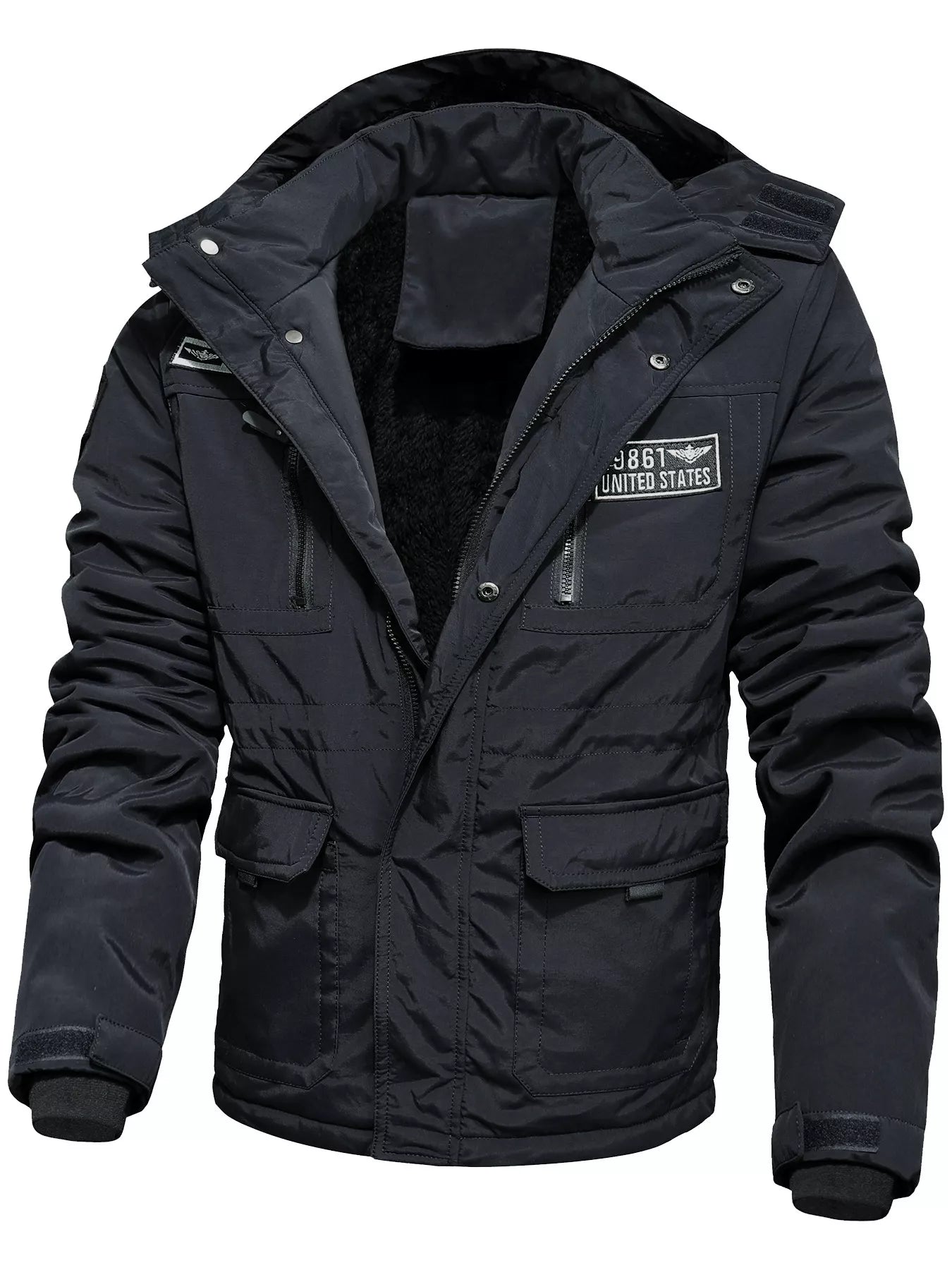 Men's Plus Size Winter Warm Hooded Padded Coat - PBNJ FASHIONS