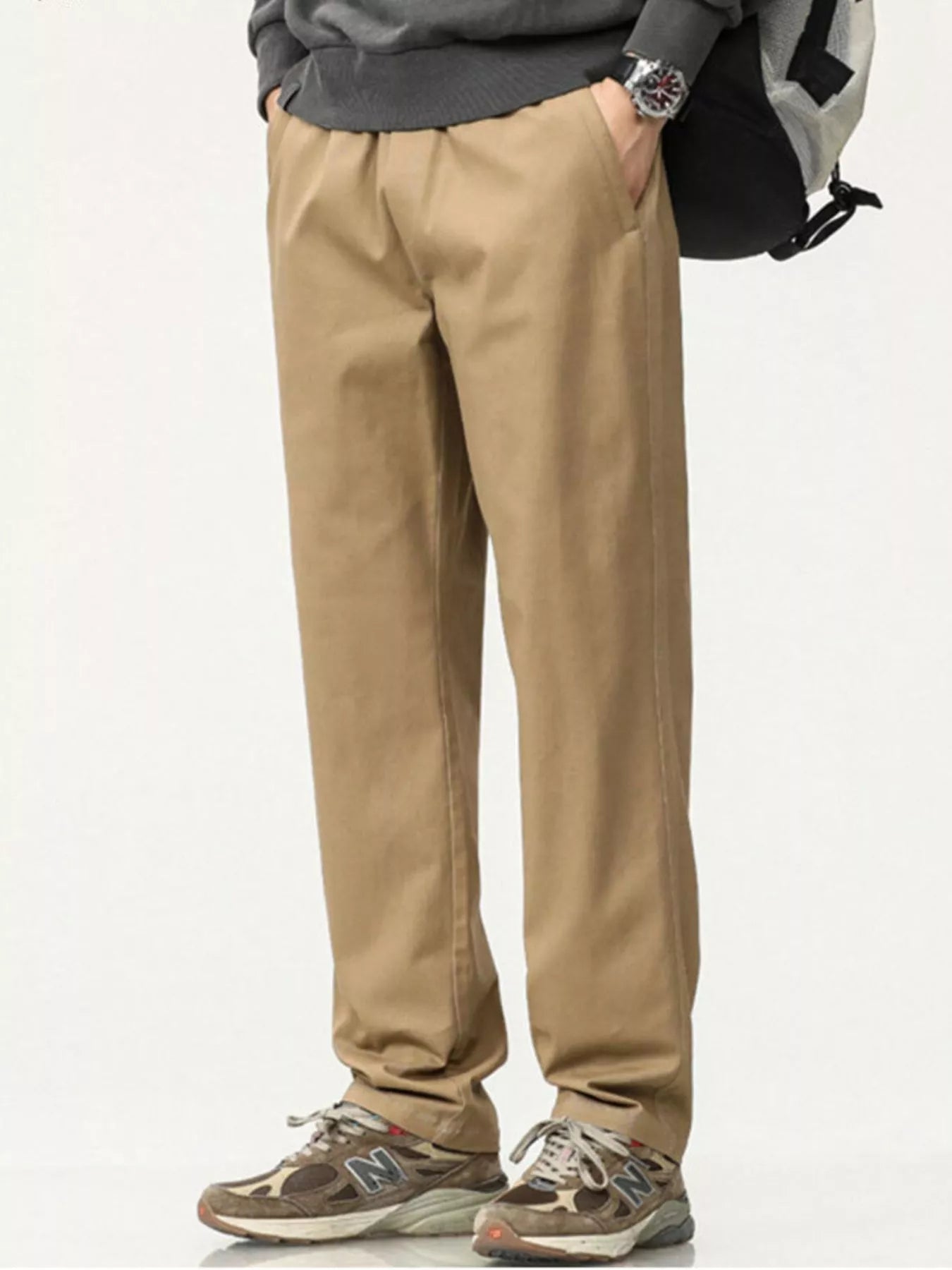 Men's Plus Size Casual Loose Fit Wide Leg Pants - PBNJ FASHIONS