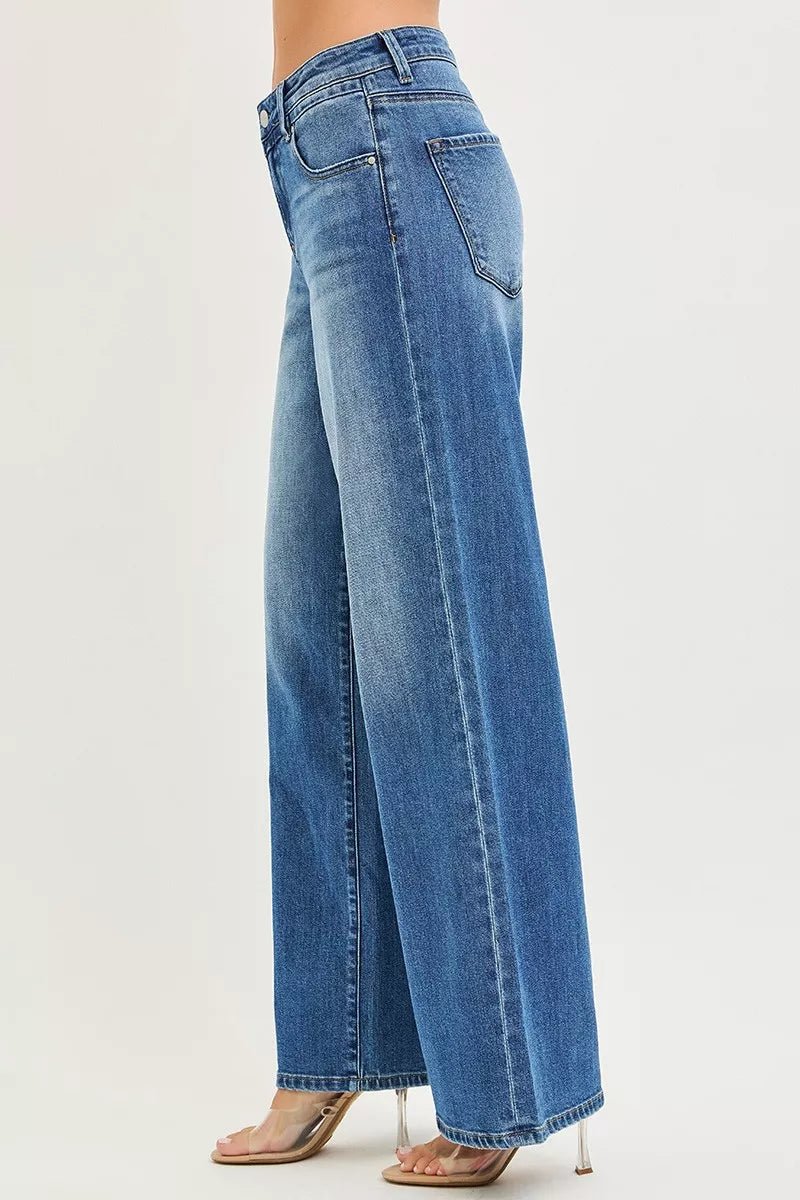 RISEN Slouchy Baggy Jeans with Pockets - PBNJ FASHIONS
