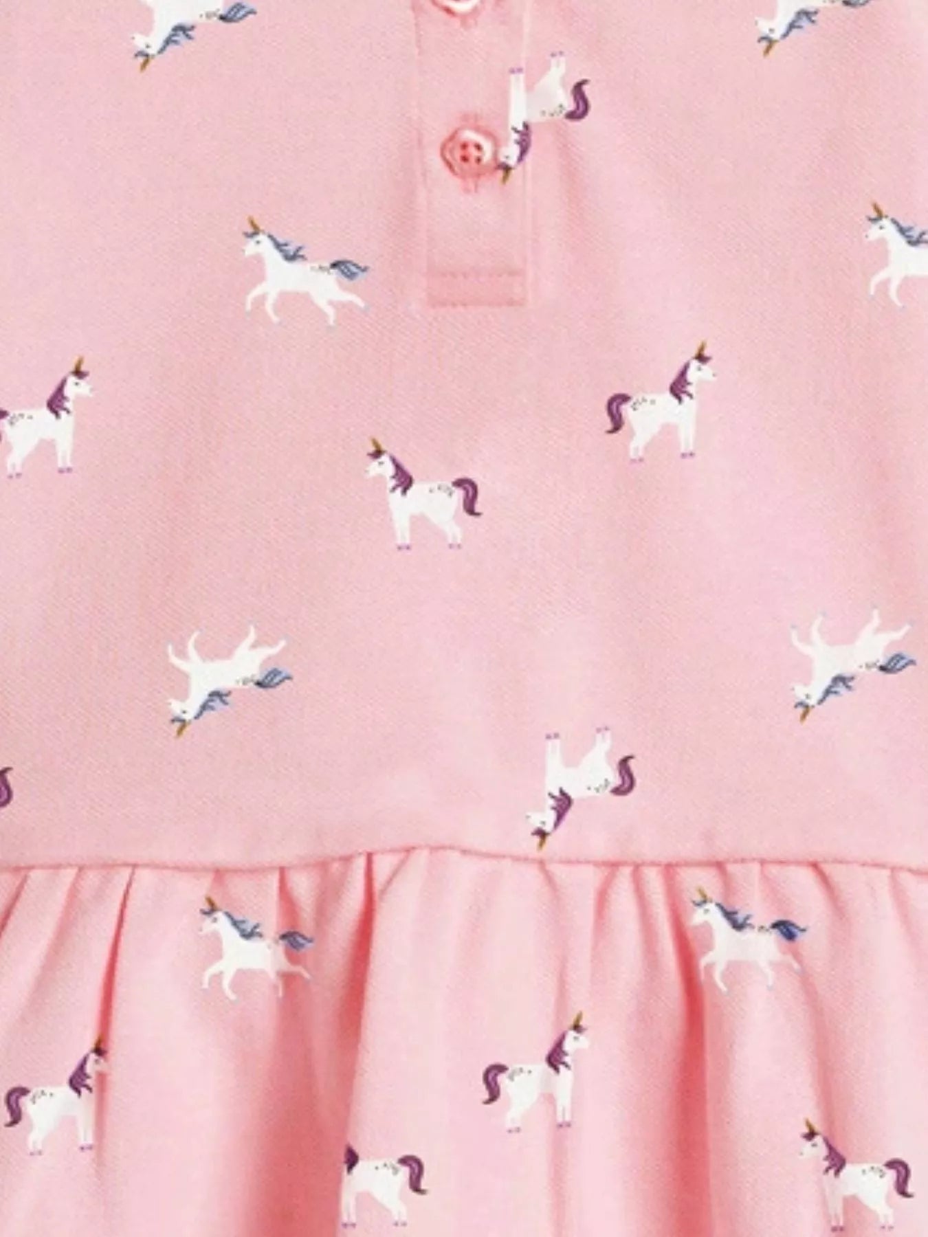 Children's Button Detail Short Sleeve Dress - PBNJ FASHIONS