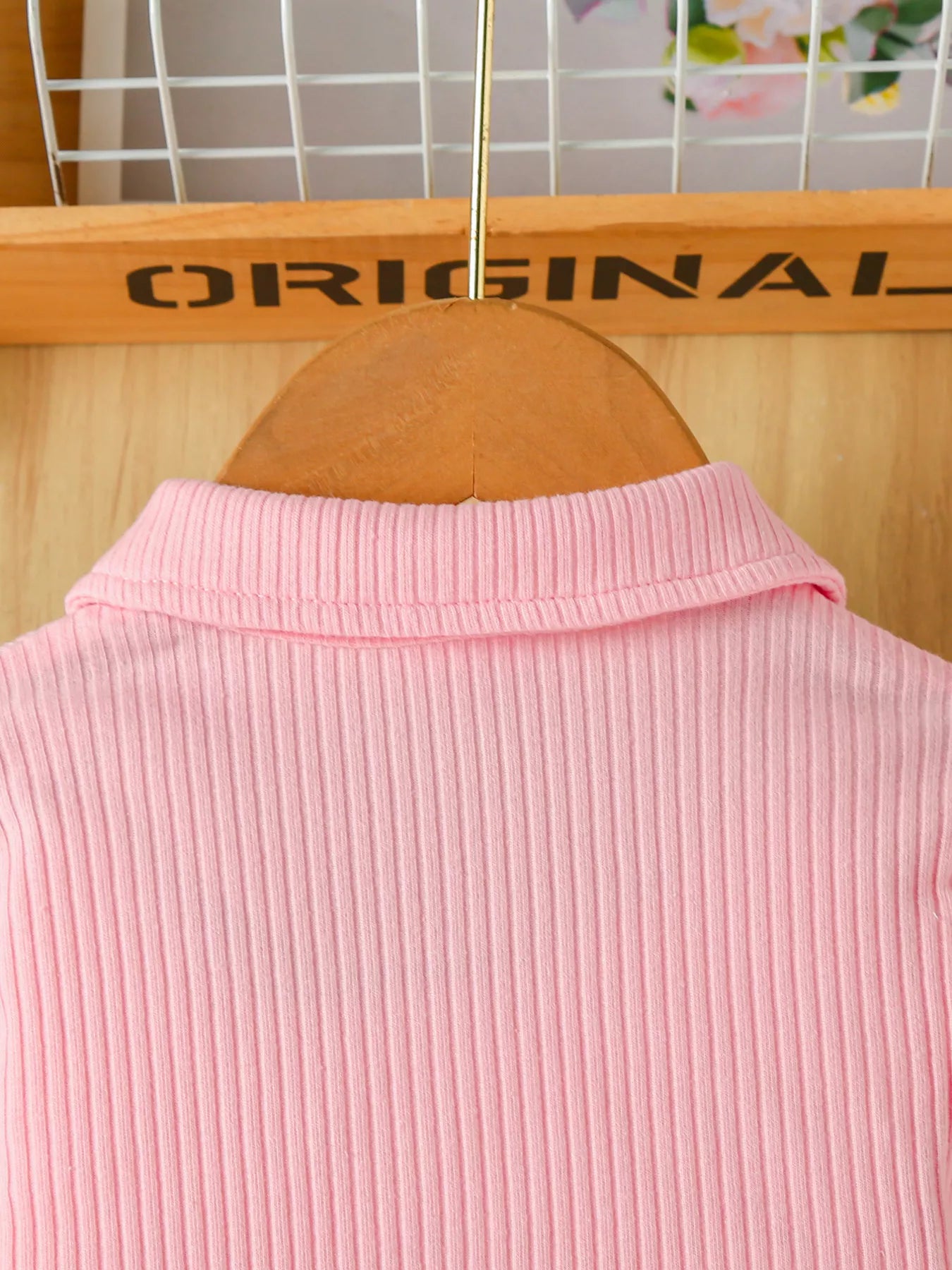 Children's Embroidered Ribbed Polo Shirt & Pleated Skirt Set - PBNJ FASHIONS