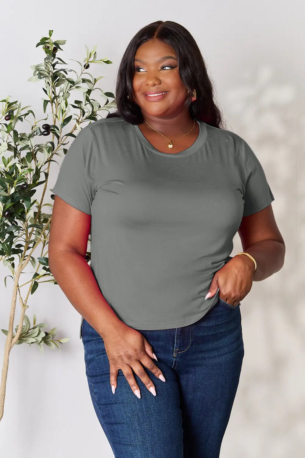 Basic Bae Full Size Round Neck Short Sleeve T-Shirt - PBNJ FASHIONS
