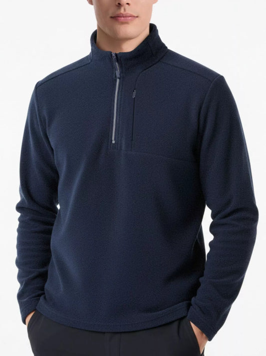 Men's Plus Size Quarter - Zip Fleece Sweatshirt - PBNJ FASHIONS