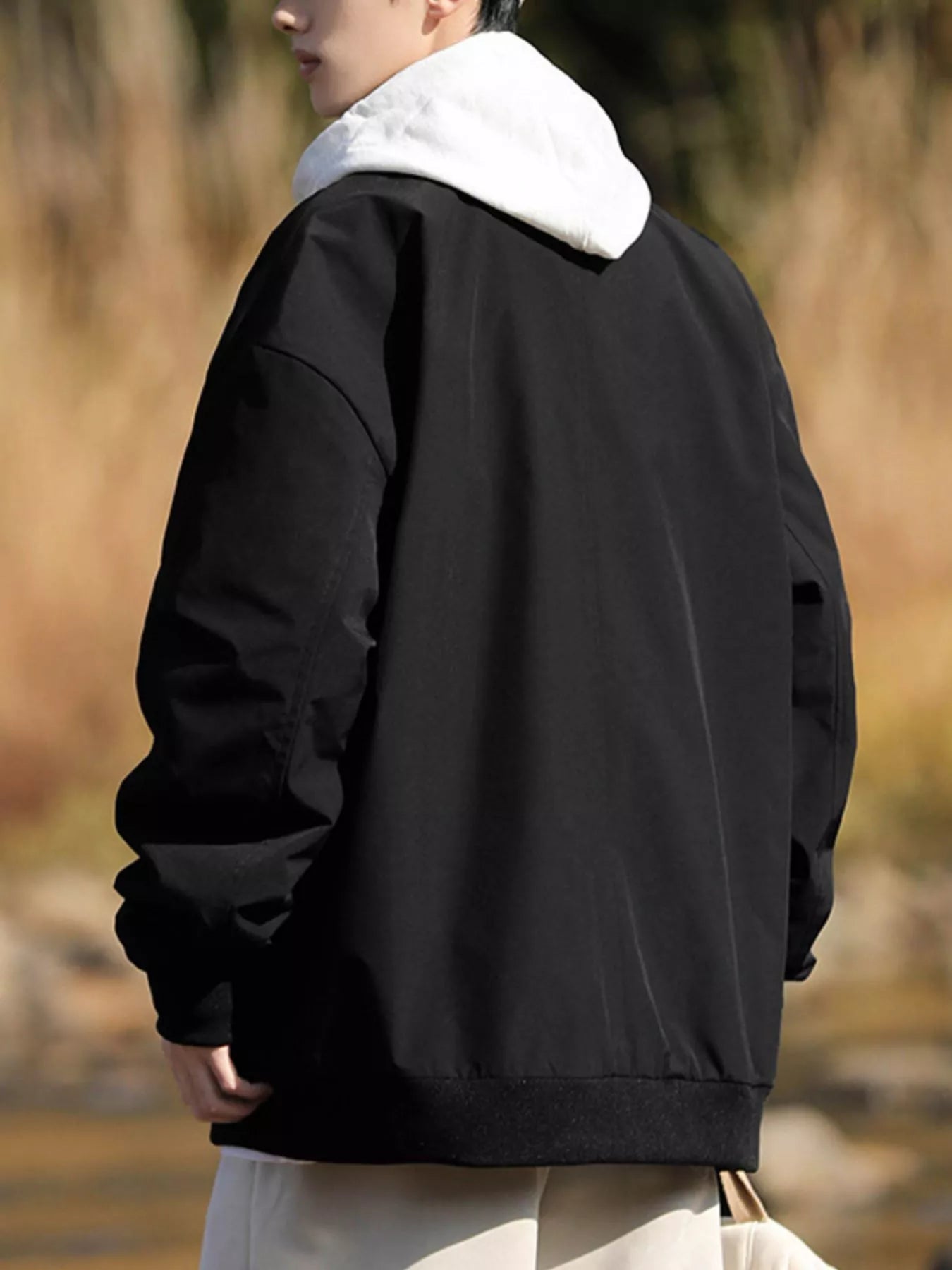 Men's Plus Size Casual Loose Fit Zip Up Jacket - PBNJ FASHIONS