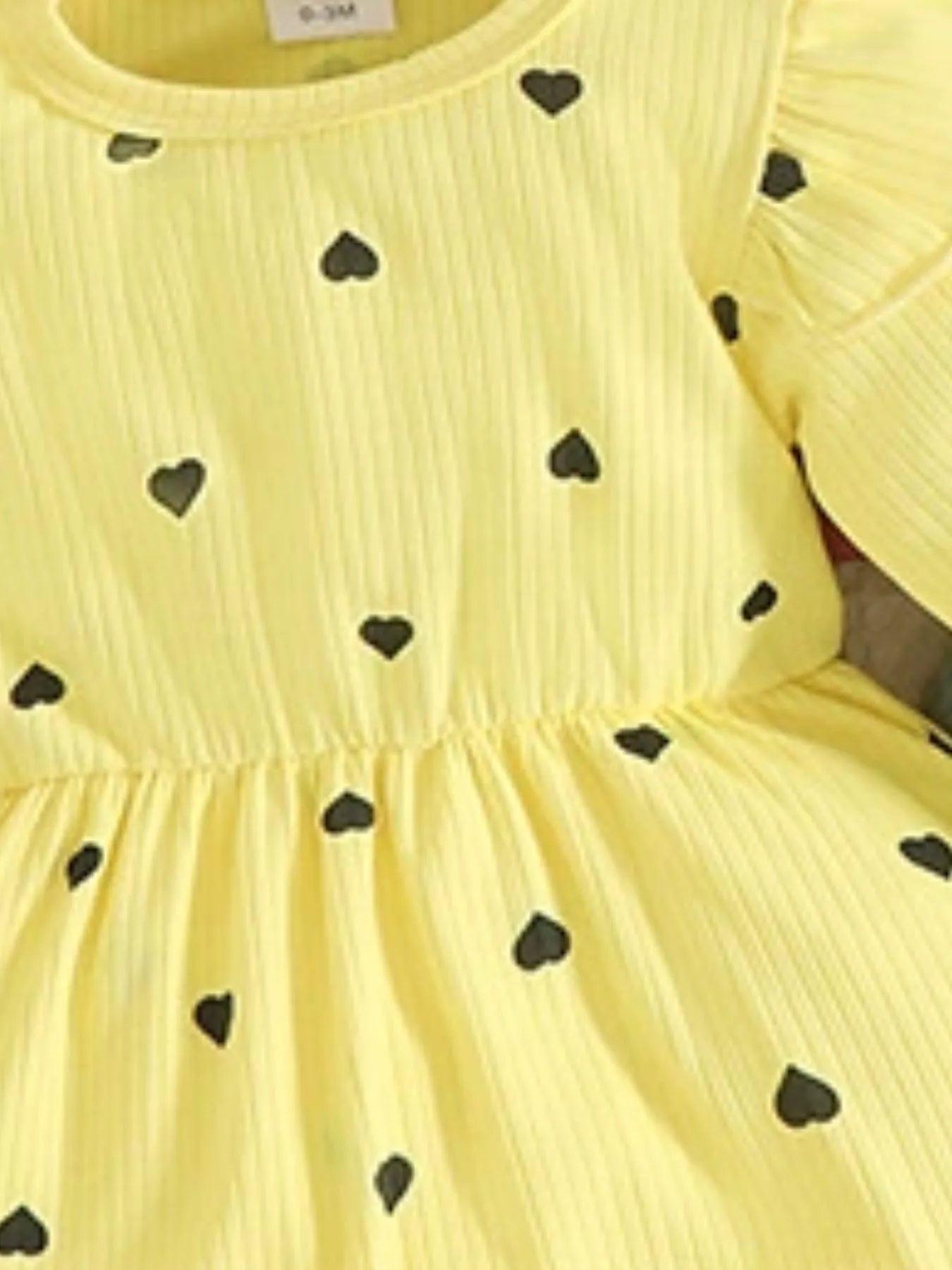 Children's Heart Print Dress & Headband Set - PBNJ FASHIONS