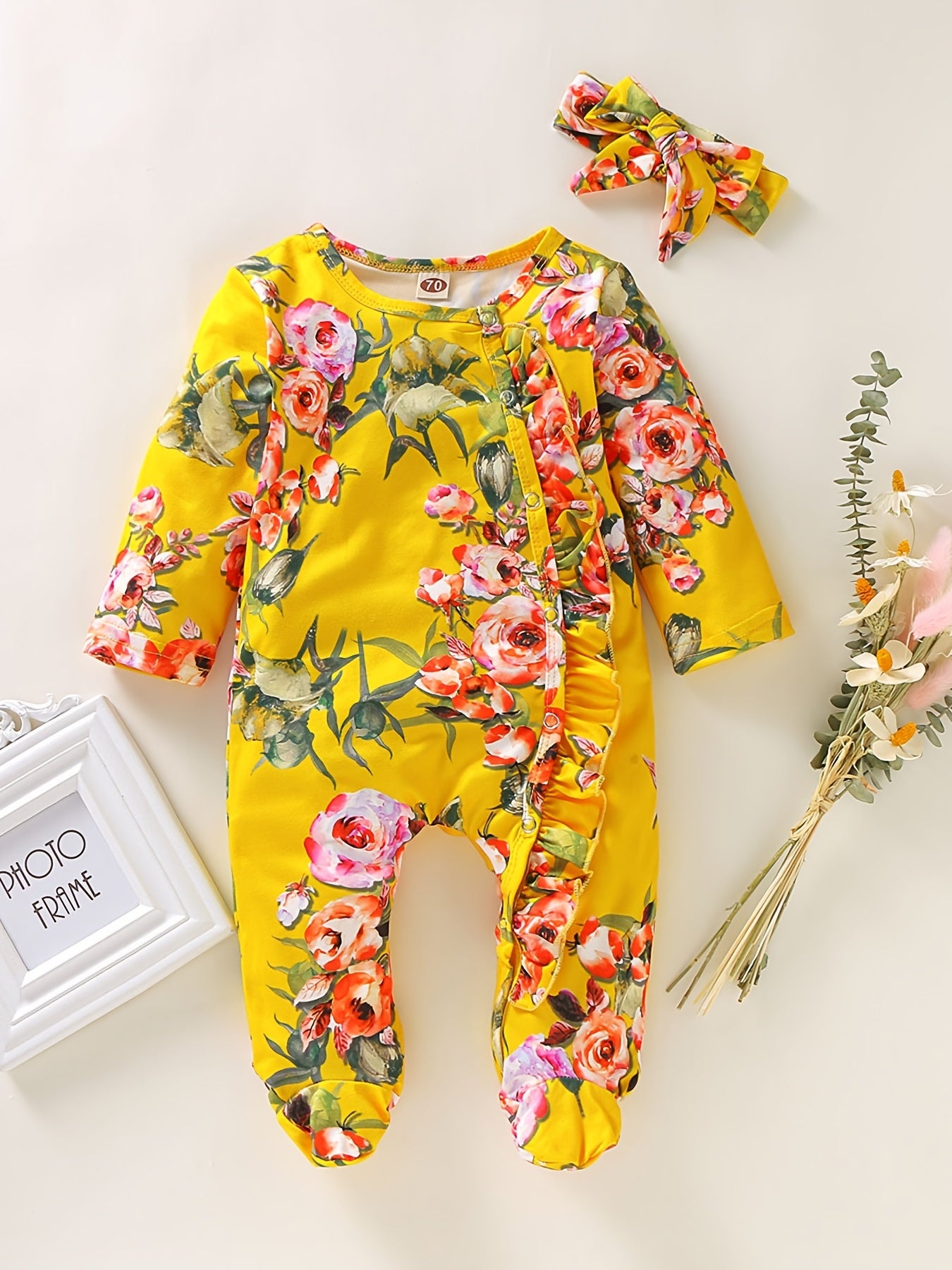 Infant And Young Children'S Casual One-Piece Crawling Clothes for Baby Girls with Covered Feet. There Are Many Patterns And 10 Colors to Choose From, for Outdoor