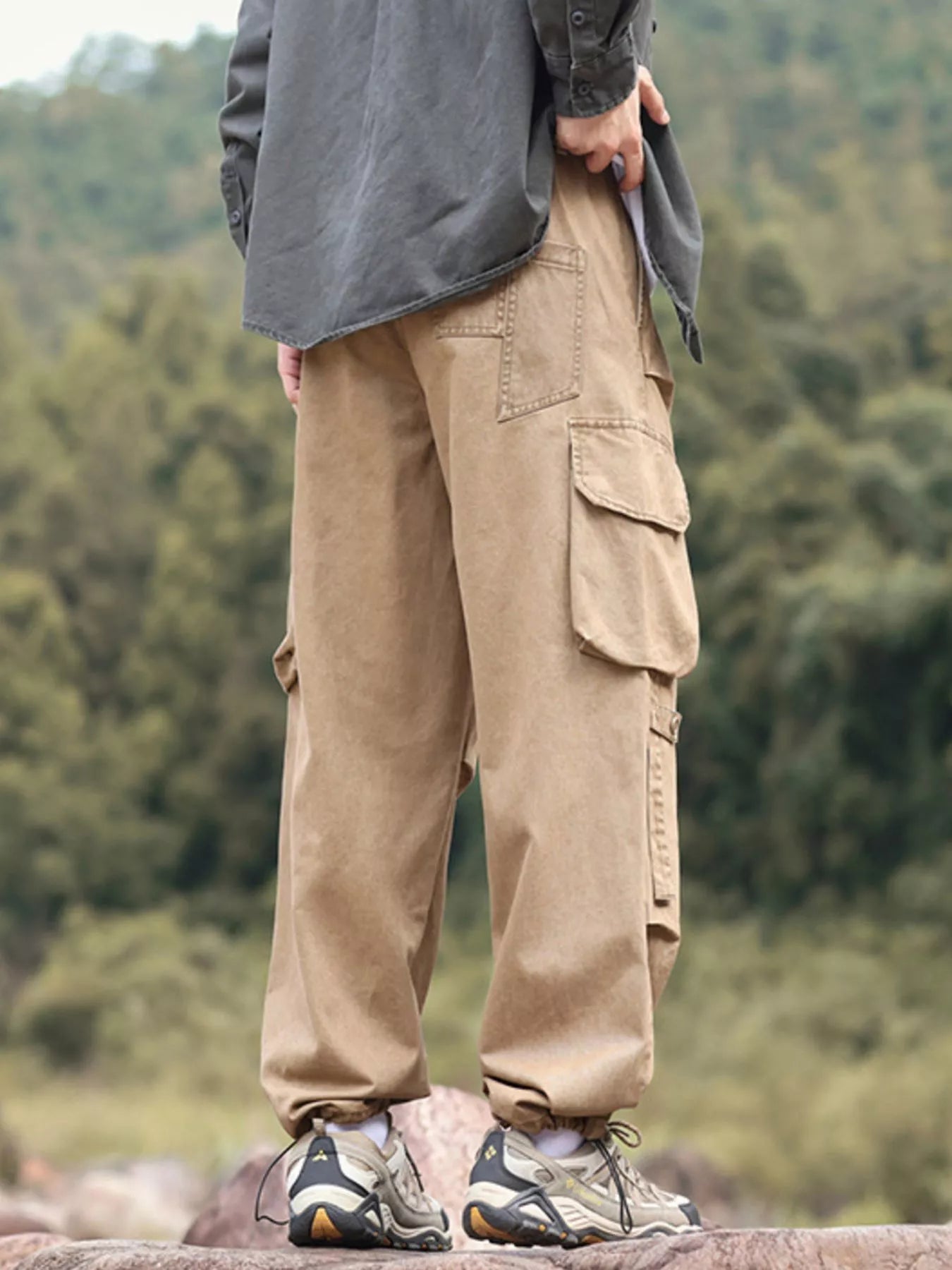 Men's Plus Size Relaxed Fit Cargo Pants - PBNJ FASHIONS