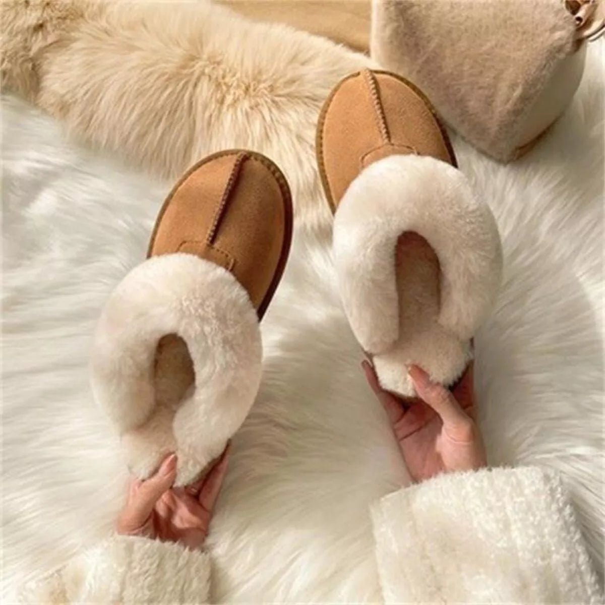 Cozy Plush - Lined Slippers - PBNJ FASHIONS