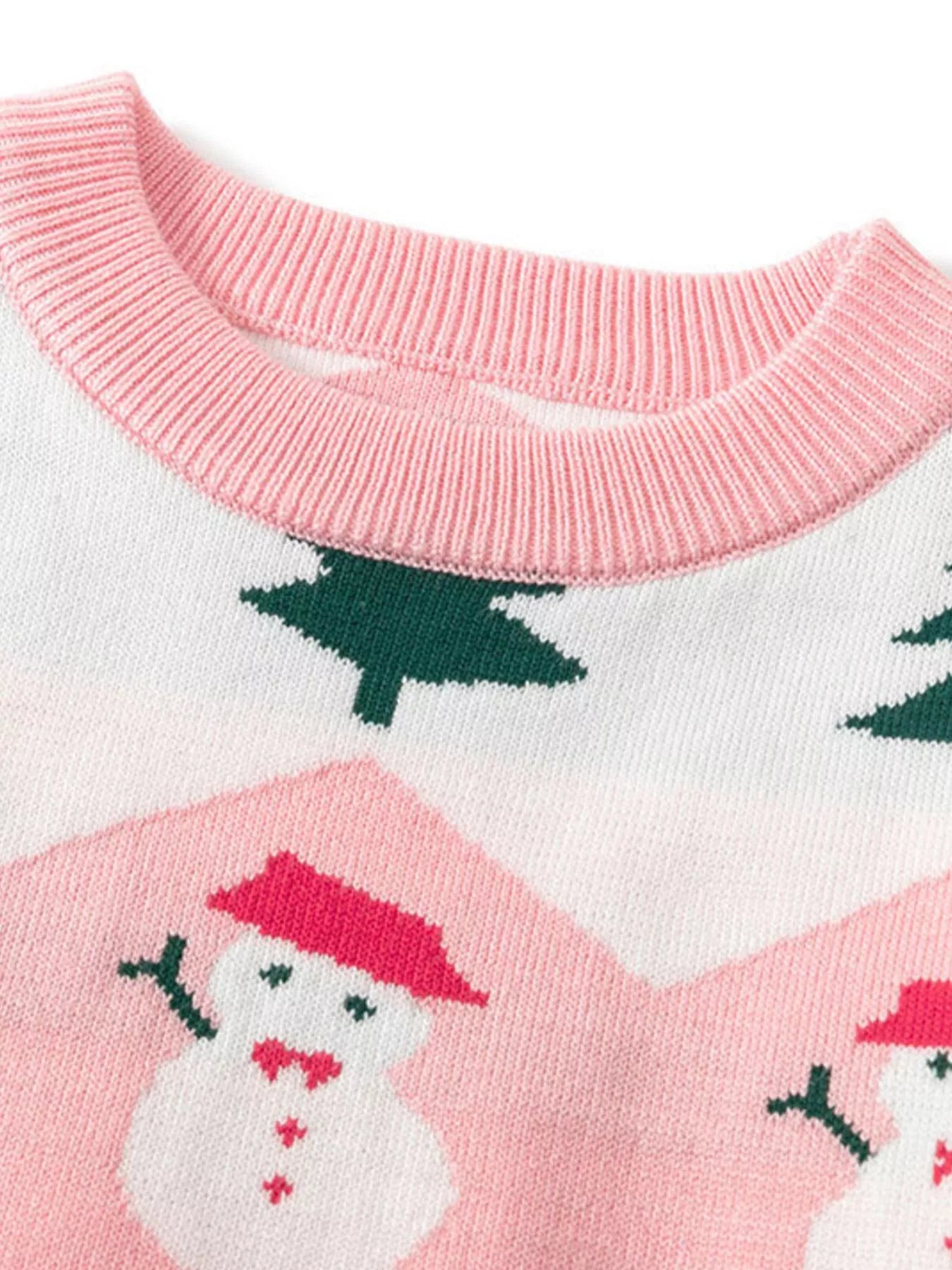 Children's Snowman & Tree Pattern Sweater - PBNJ FASHIONS
