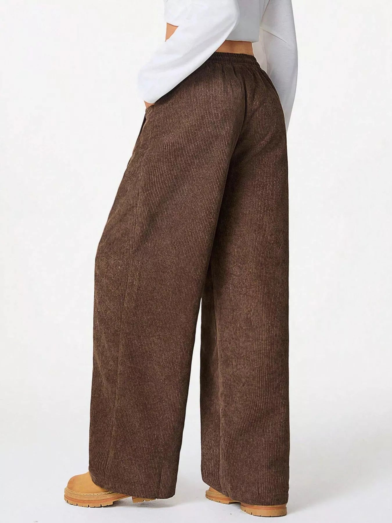 Casual Corduroy Wide Leg Pants - PBNJ FASHIONS