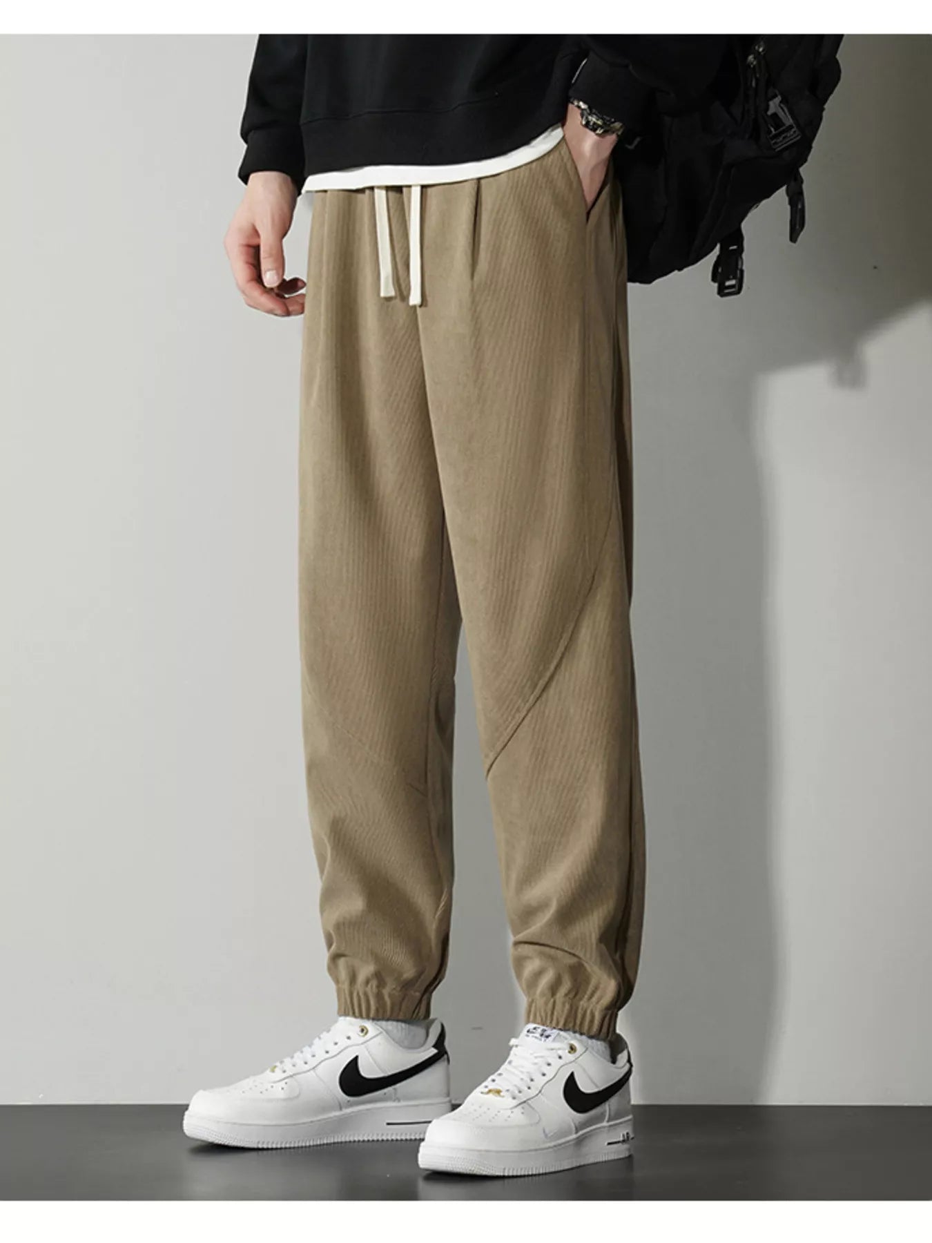 Men's Plus Size Drawstring Ankle Pants - PBNJ FASHIONS