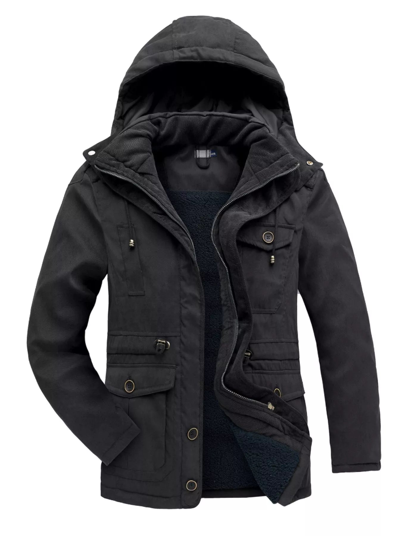 Men's Winter Hooded Zip Up Jacket - PBNJ FASHIONS