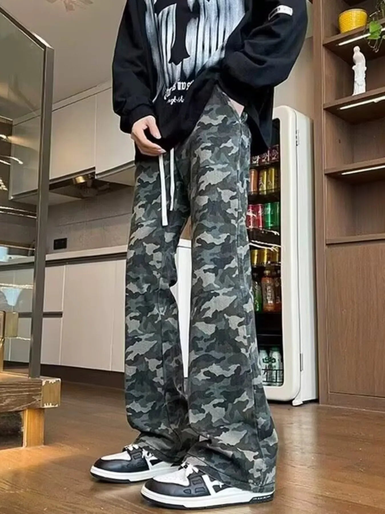 Men's Full Size Camo Print Relaxed Fit Jeans Plus Size - PBNJ FASHIONS