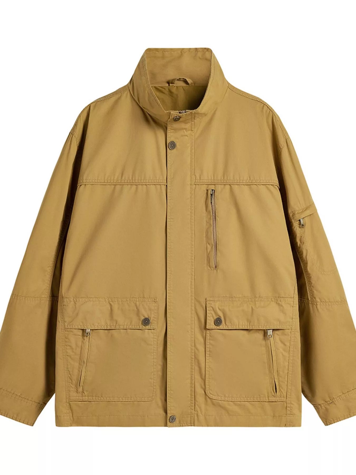 Men's Plus Size Casual Zip Up Lightweight Jacket - PBNJ FASHIONS