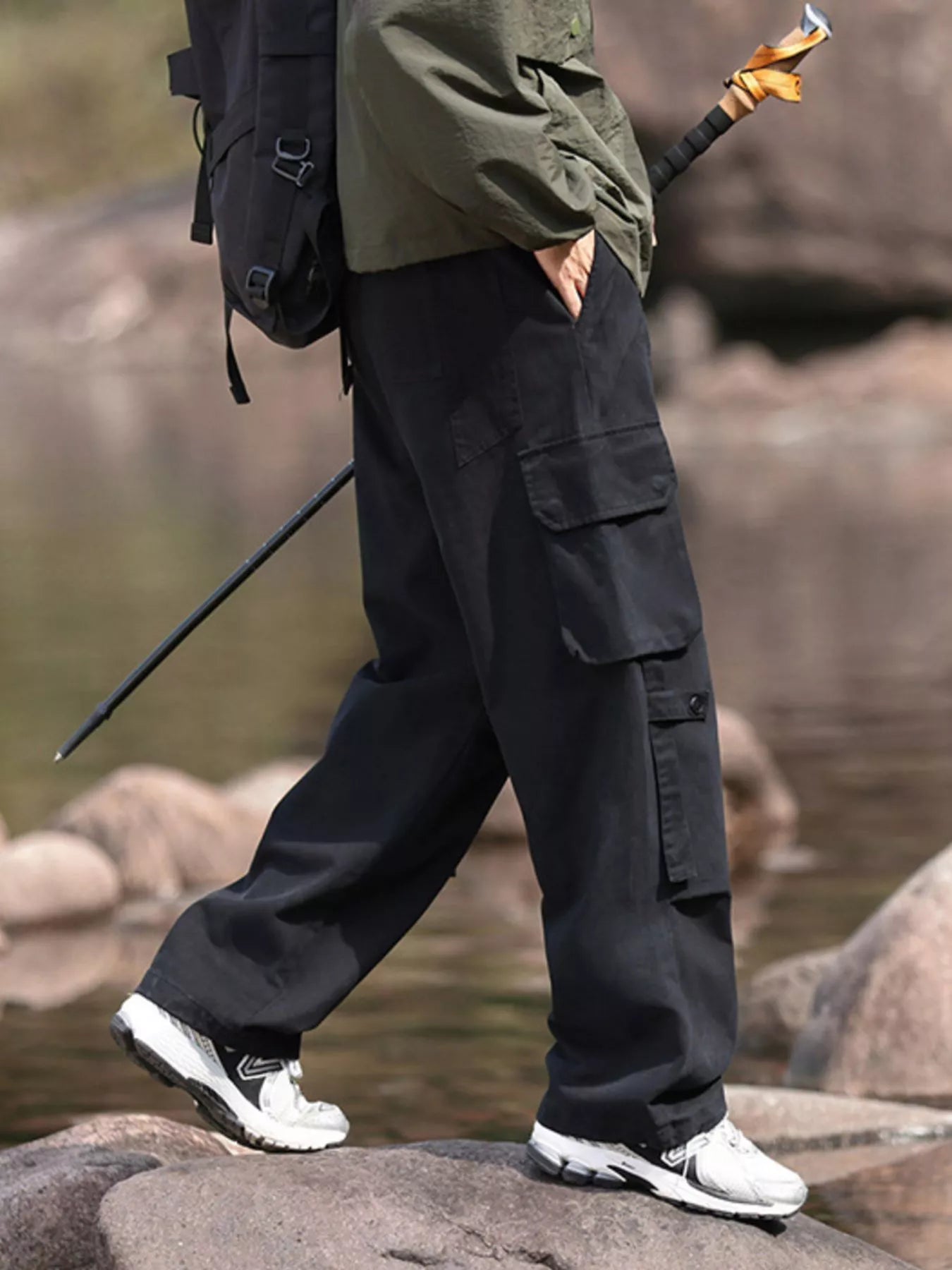 Men's Plus Size Relaxed Fit Cargo Pants - PBNJ FASHIONS