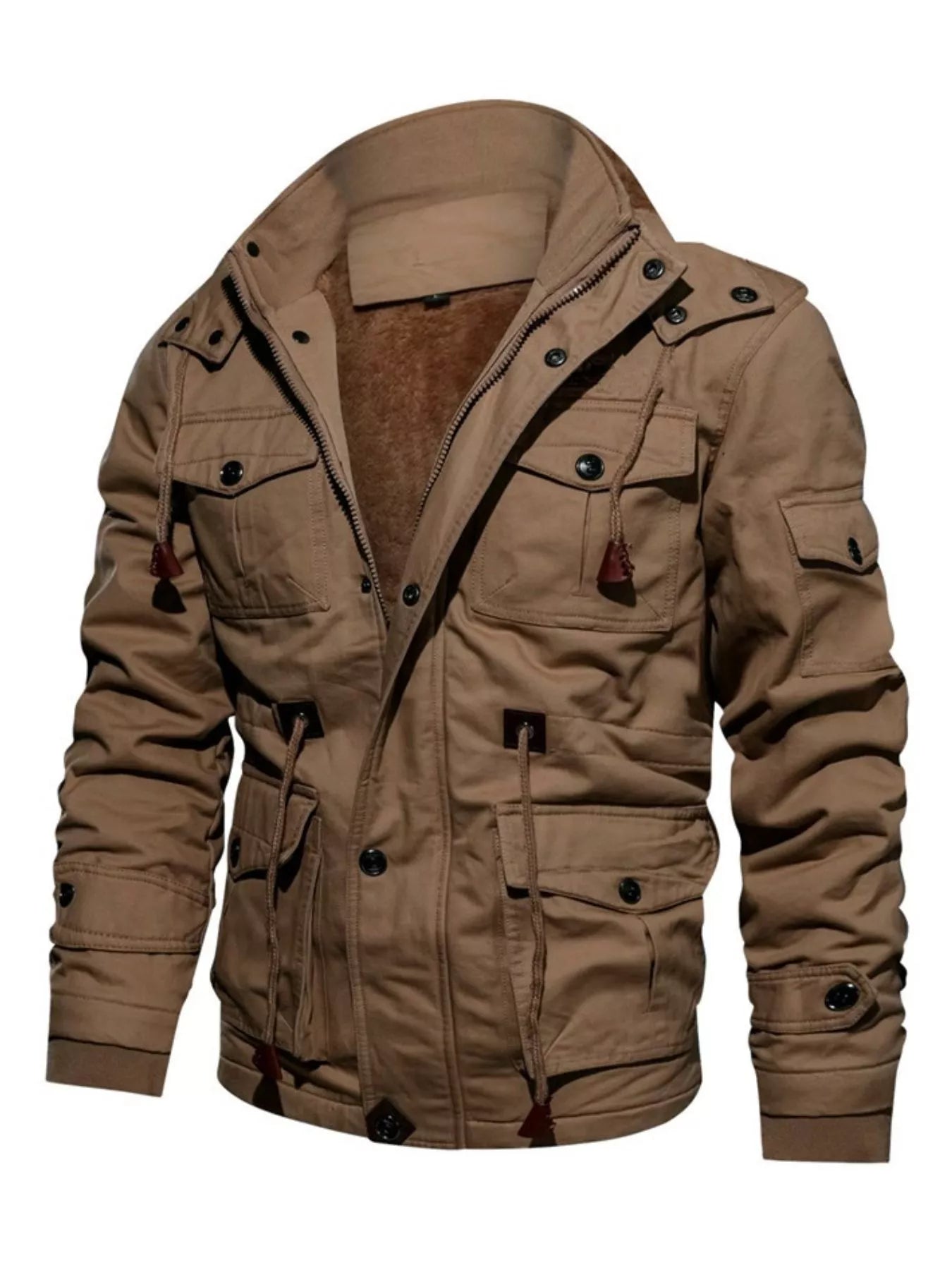 Men's Plus Size Zip Up Warm Winter Coat - PBNJ FASHIONS