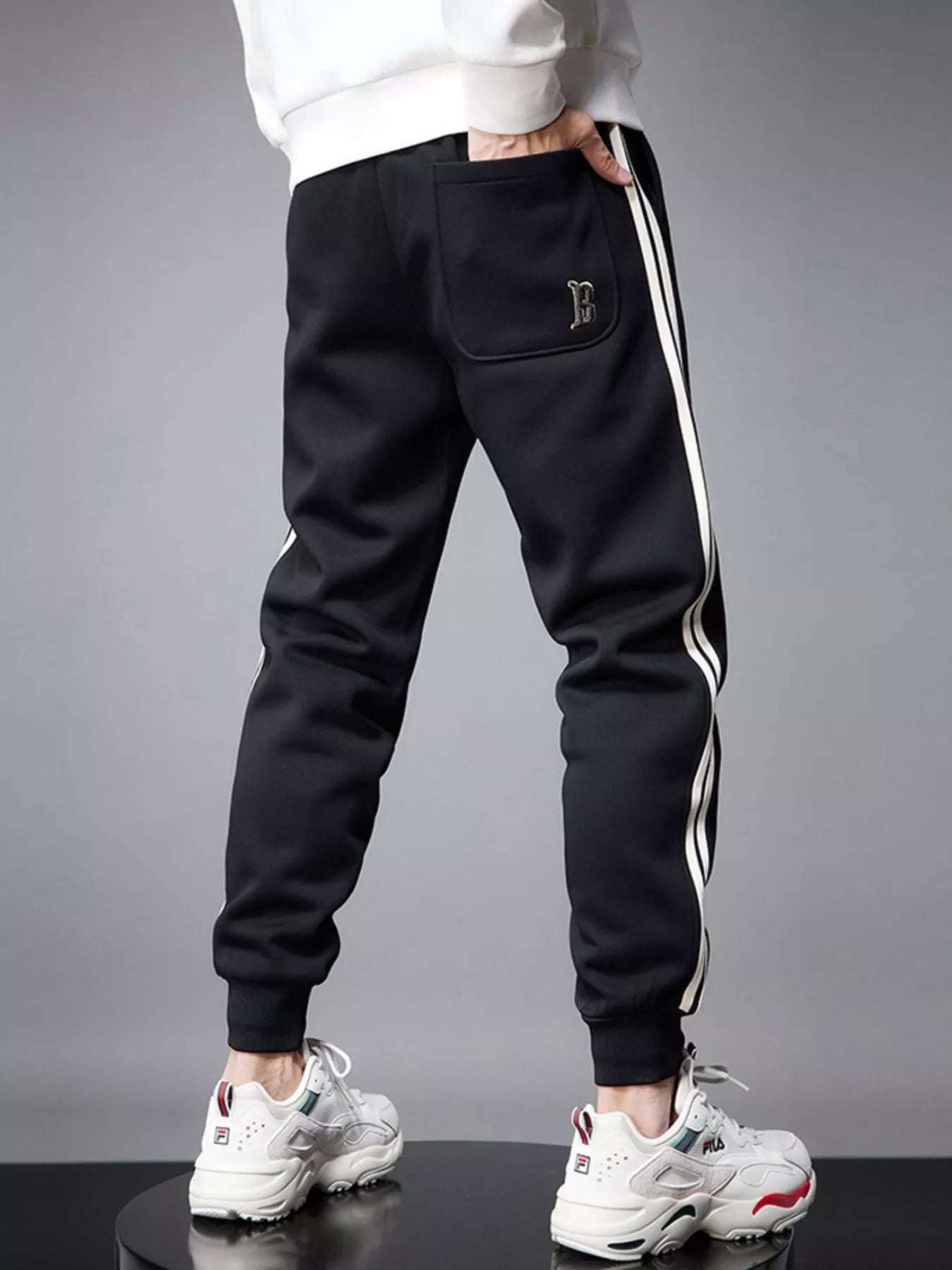 Men's Casual Striped Joggers - PBNJ FASHIONS