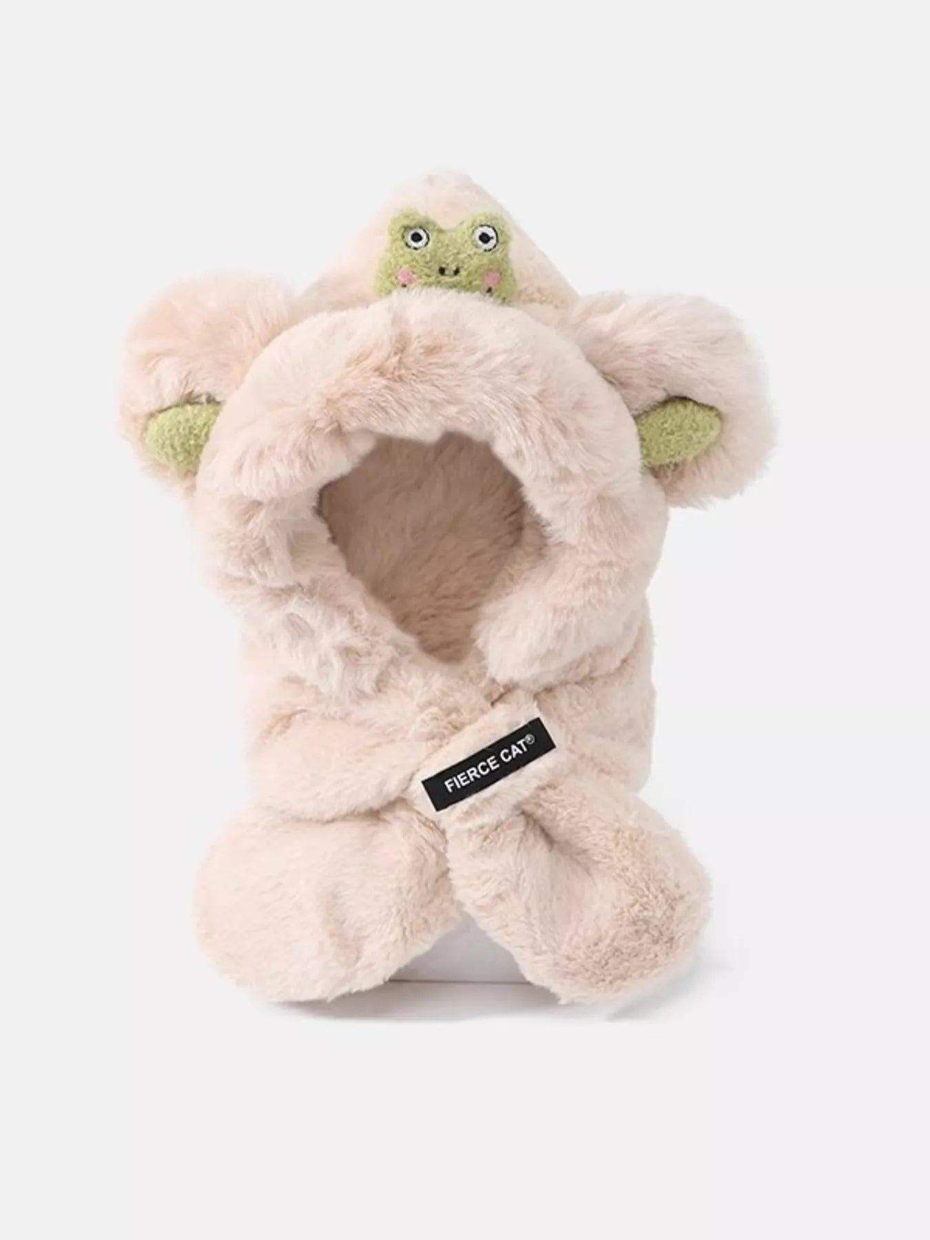 Children's Frog Plush Scarf Hat - PBNJ FASHIONS