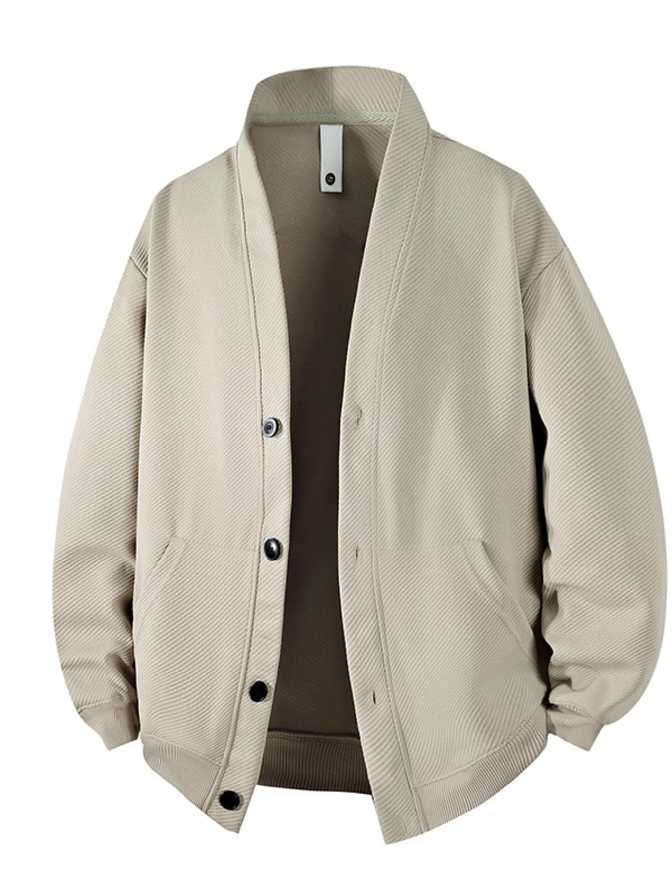 Men‘s Plus Size Textured Button - Down Casual Jacket - PBNJ FASHIONS