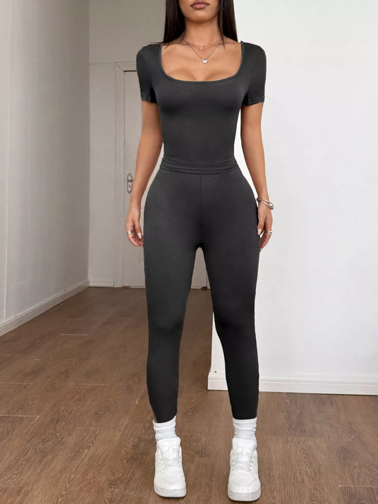 Short Sleeve Top and Leggings Set - PBNJ FASHIONS