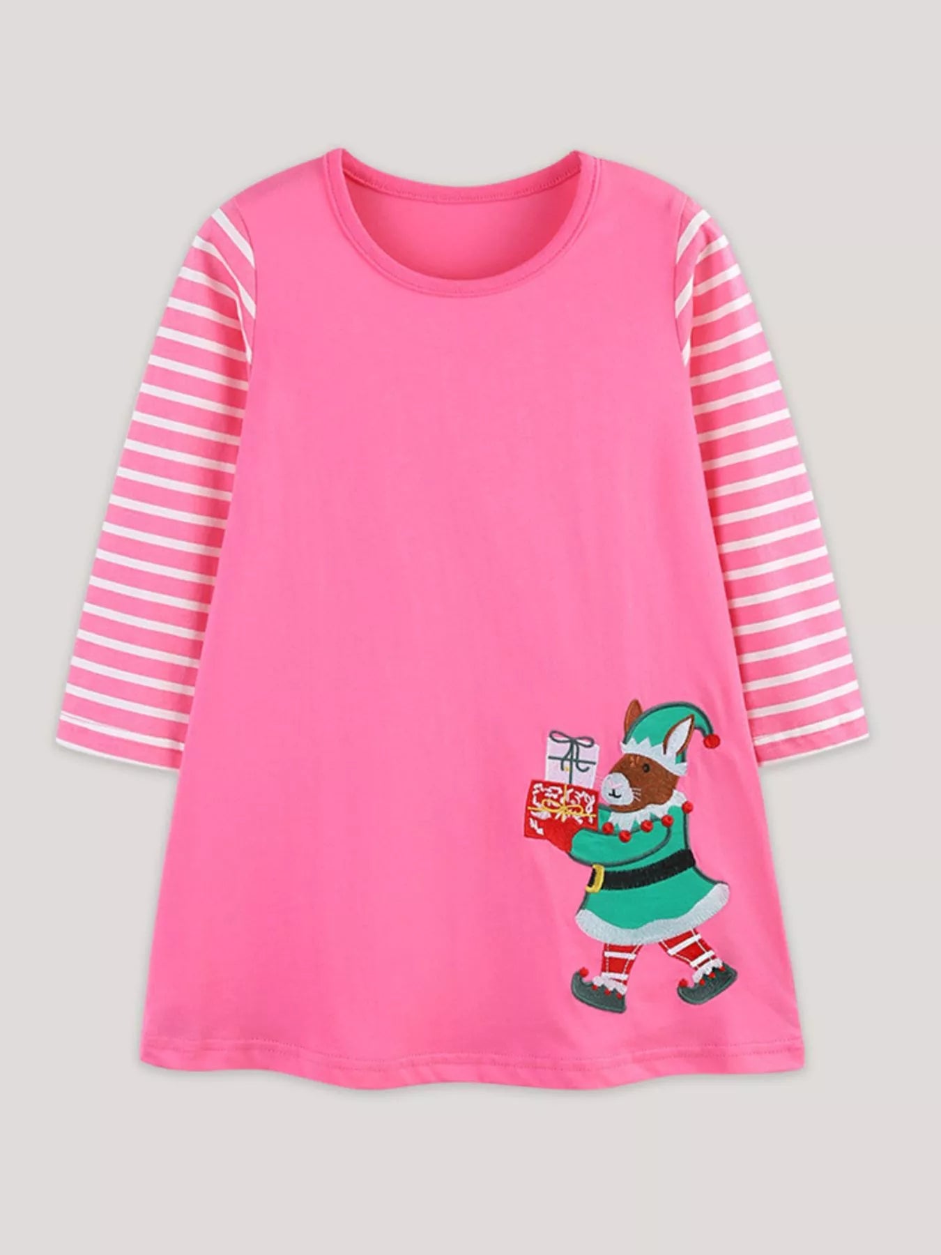 Children's Embroidered Long Sleeve Dress - PBNJ FASHIONS