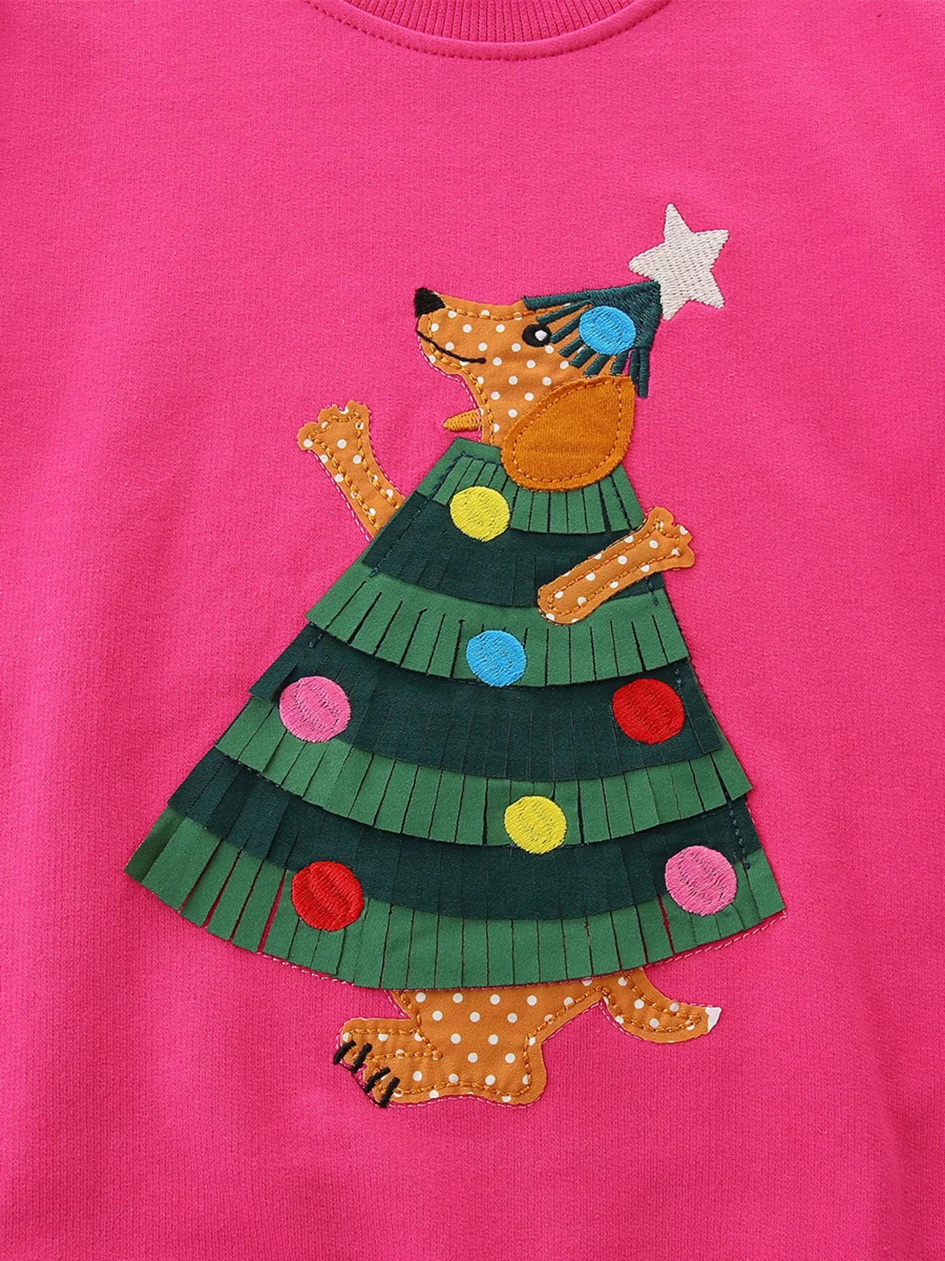 Children's Christmas Tree Applique Sweatshirt - PBNJ FASHIONS