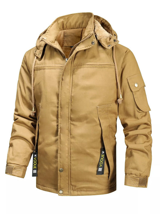 Men's Full Size Warm Hooded Winter Parka Jacket Plus Size - PBNJ FASHIONS