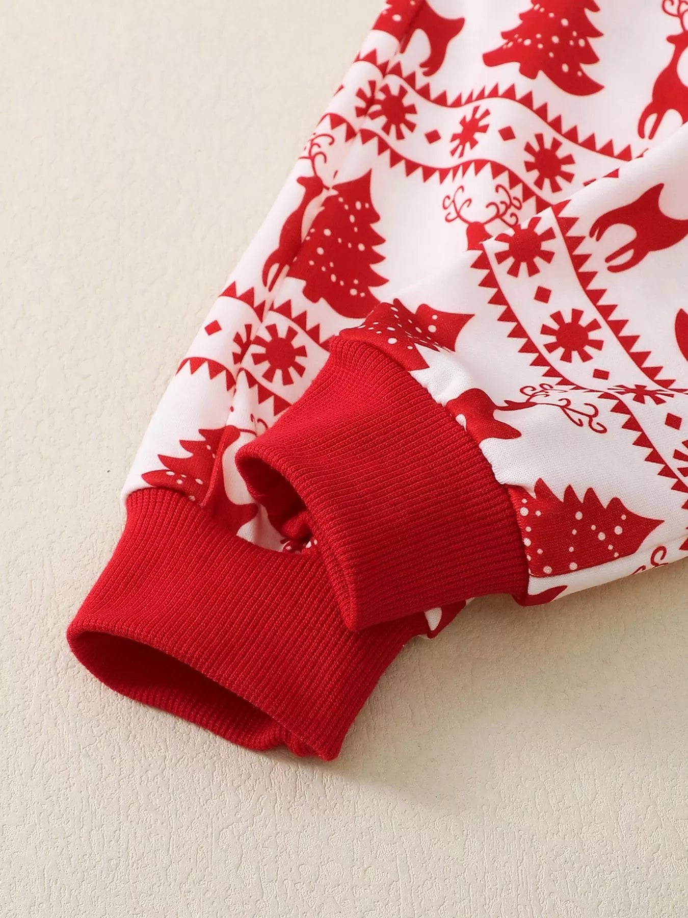 Children's Christmas Reindeer & Tree Print Top and Pants Set - PBNJ FASHIONS