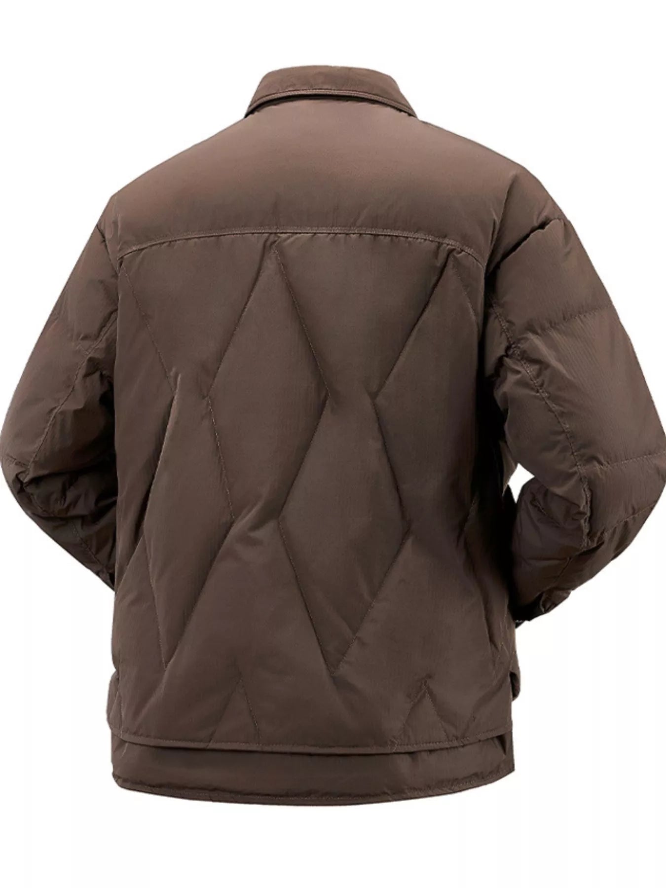 Men's Plus Size Snap Down Puffer Jacket - PBNJ FASHIONS