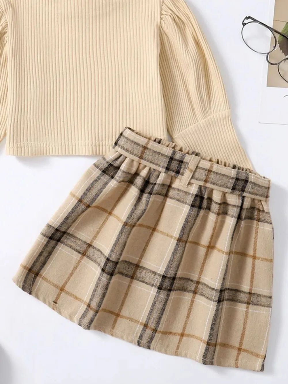 Turtleneck Long Sleeve Top and Skirt Set - PBNJ FASHIONS