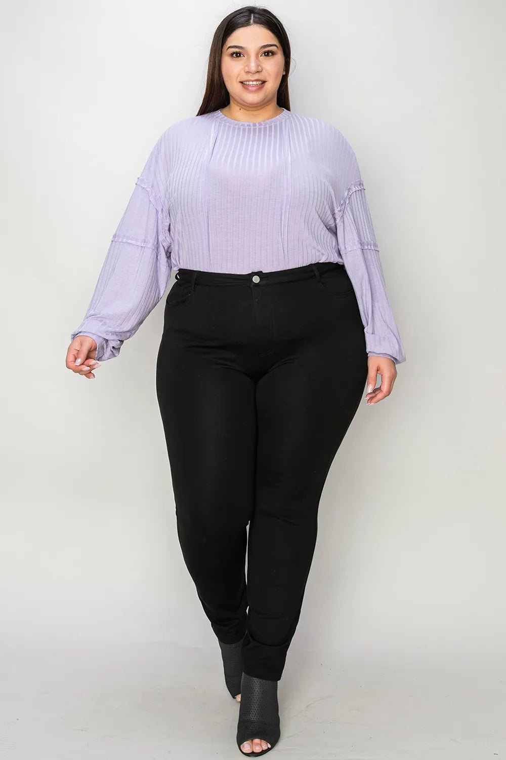 Basic Bae Full Size Ribbed Round Neck Long Sleeve T-Shirt - PBNJ FASHIONS