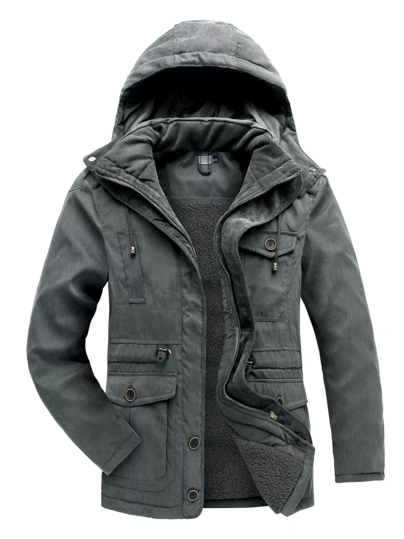 Men's Winter Hooded Zip Up Jacket - PBNJ FASHIONS