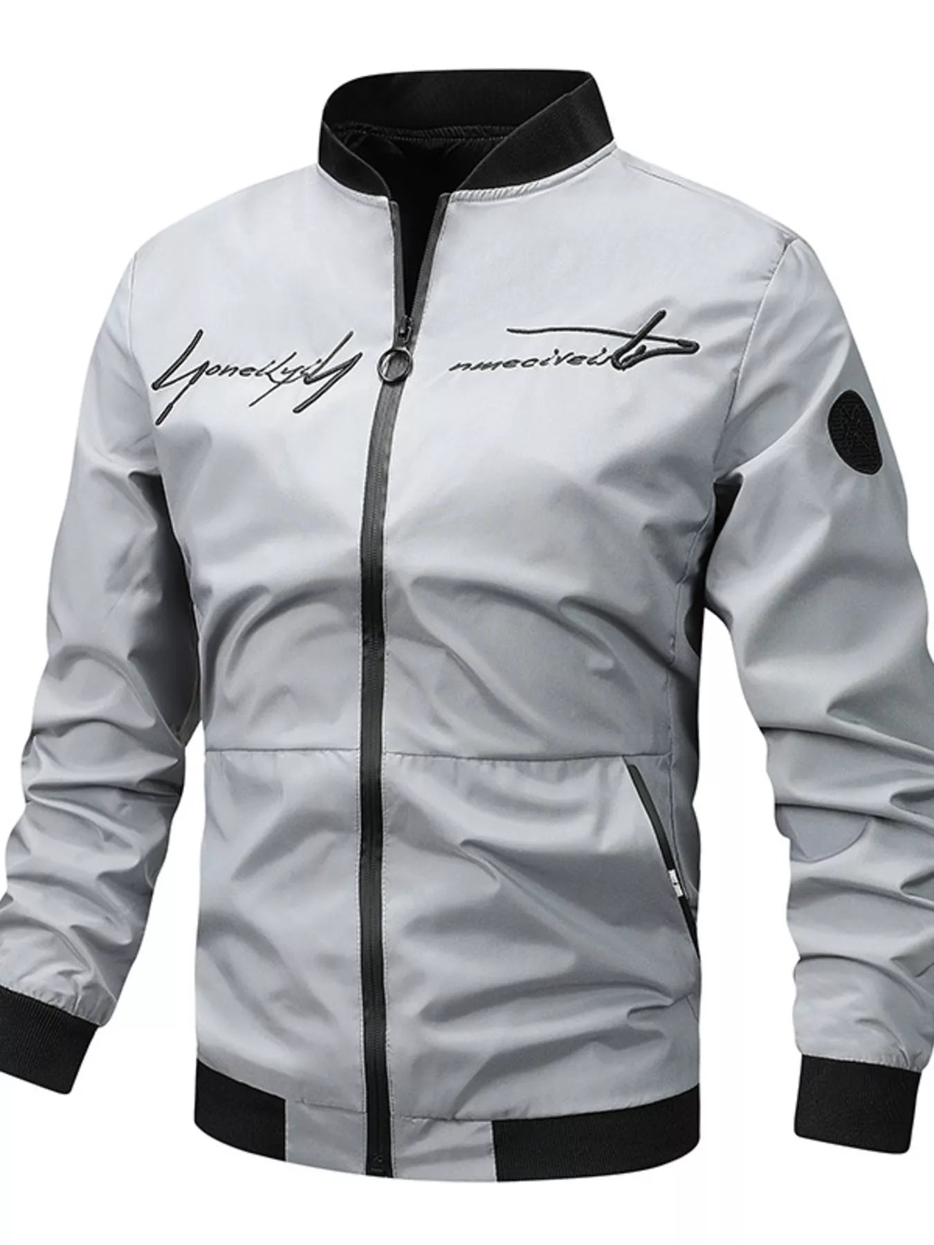 Men's Plus Size Zip Up Bomber Jacket - PBNJ FASHIONS